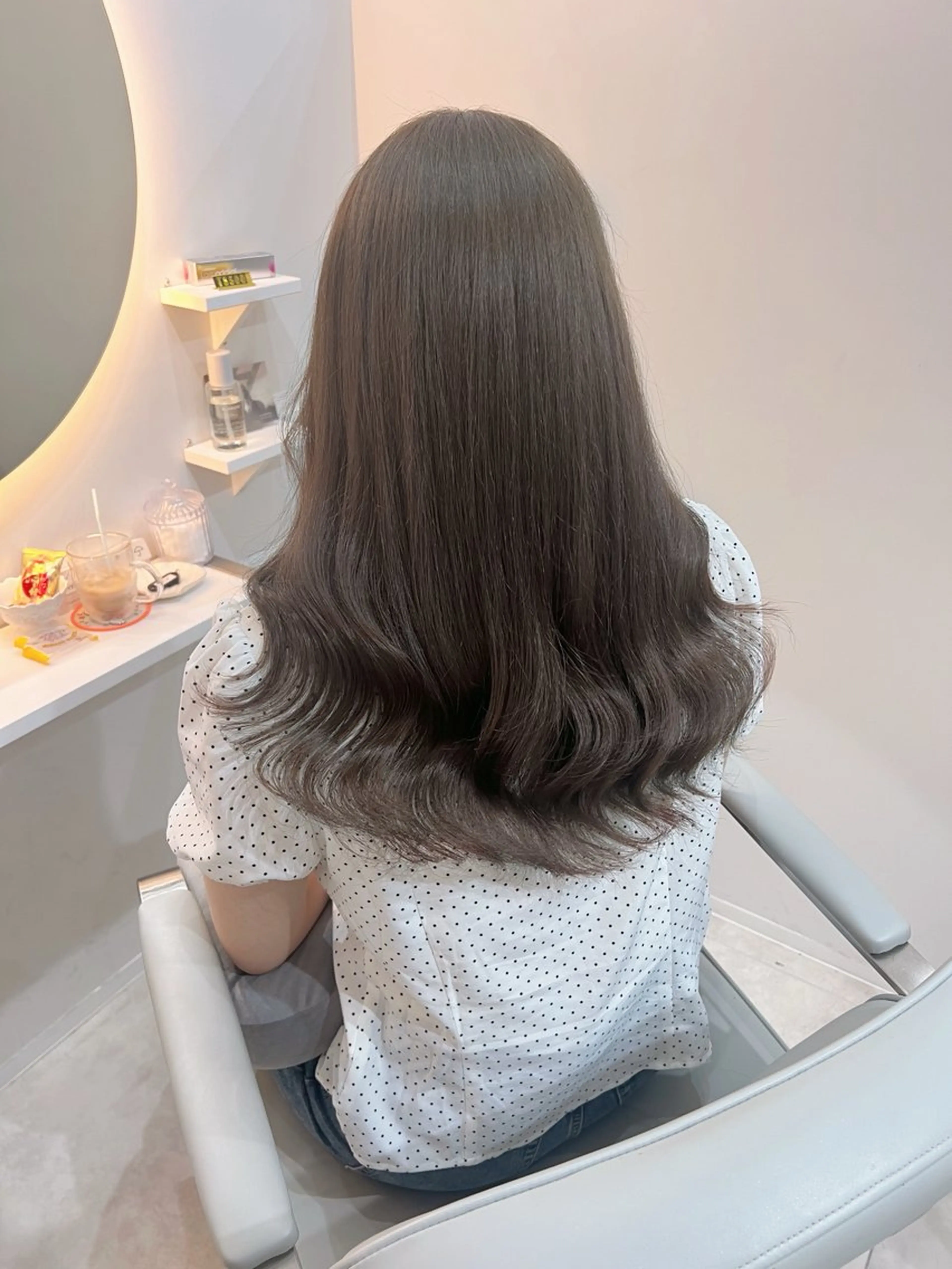 セミロング 韓国モテhair🍑 momoのヘアスタイル