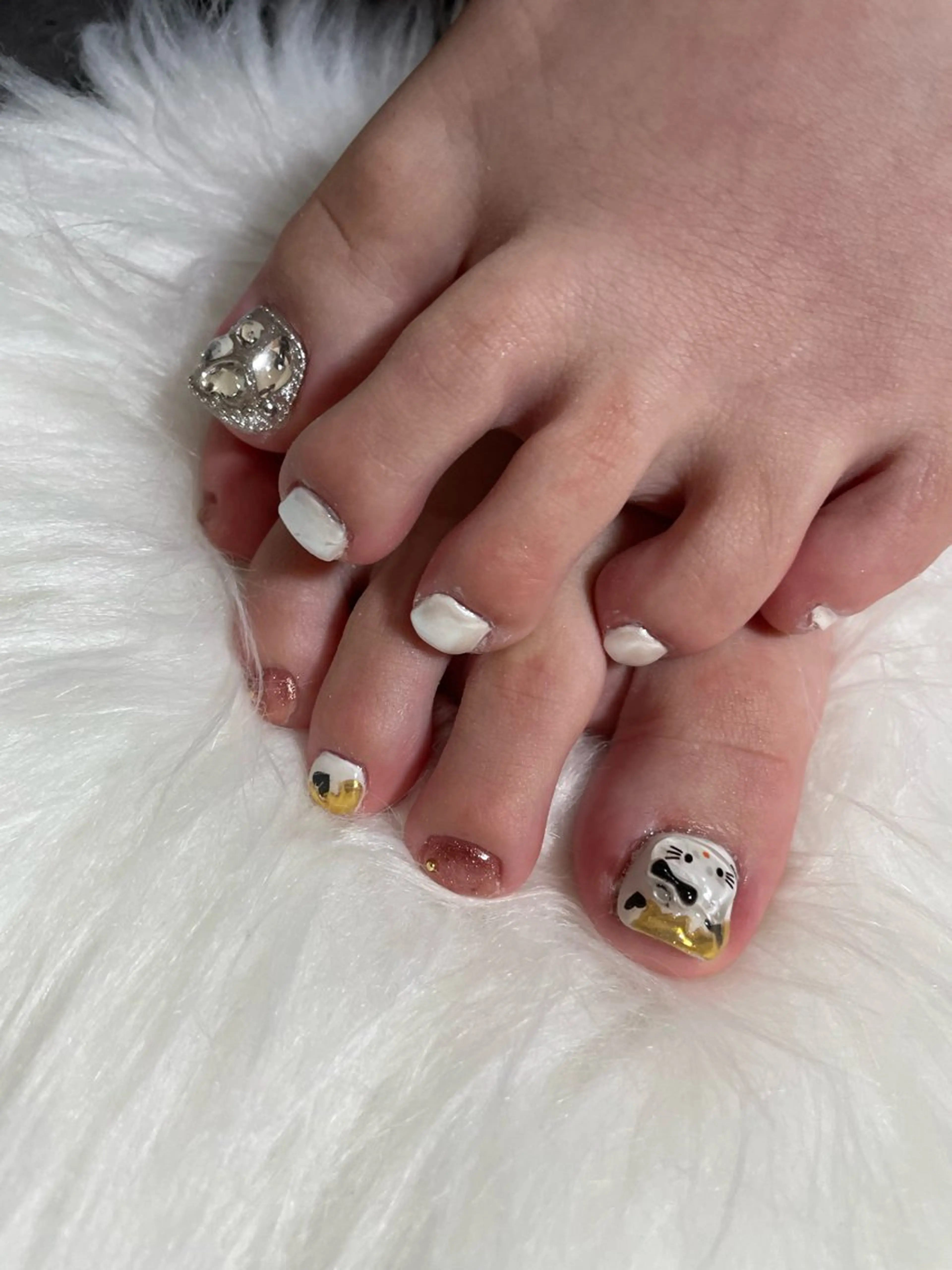 ネイル フットネイル 持ち込み 永田 岬のネイルデザイン