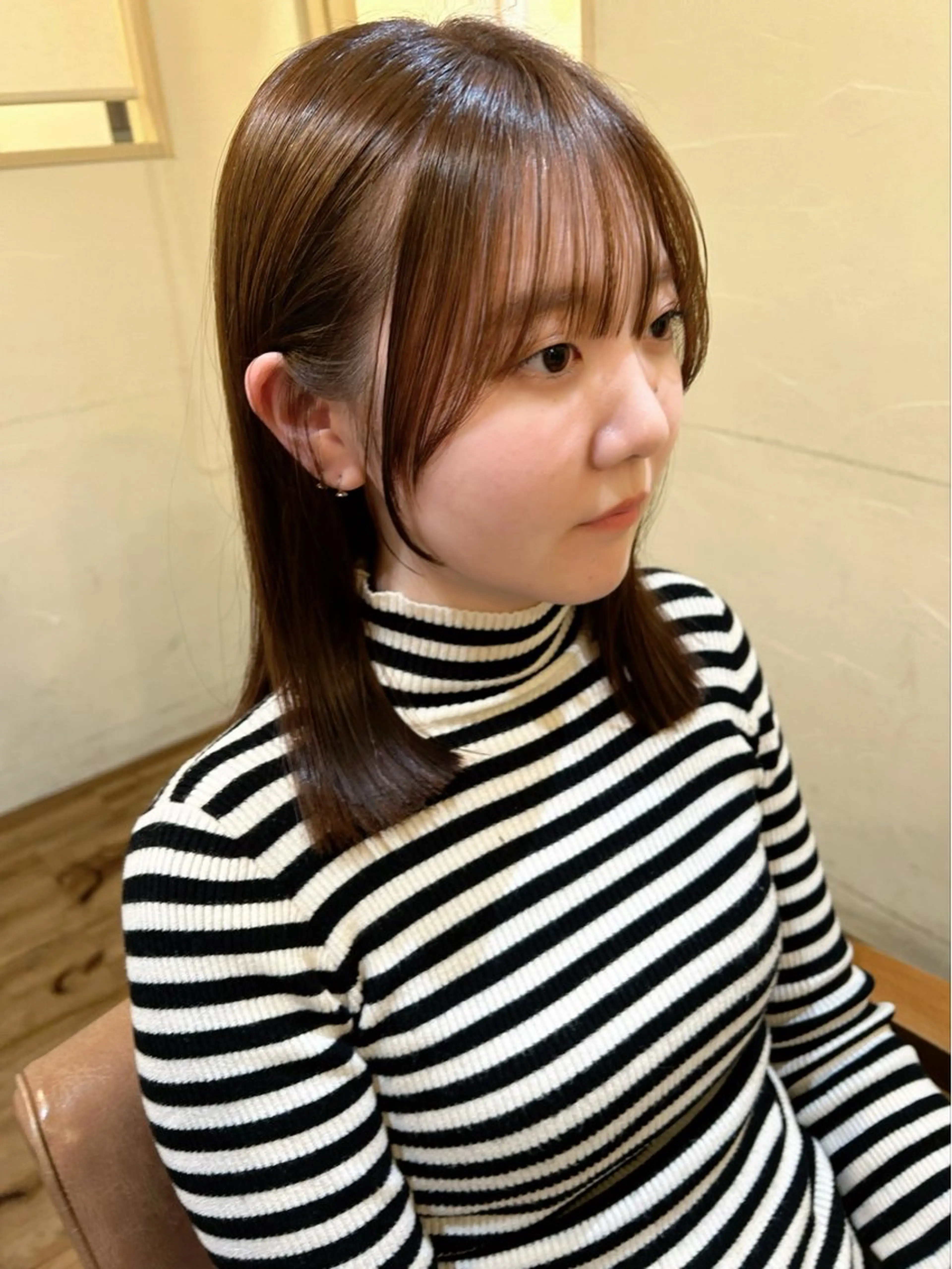 ミディアム カラー 三浦 望のヘアスタイル