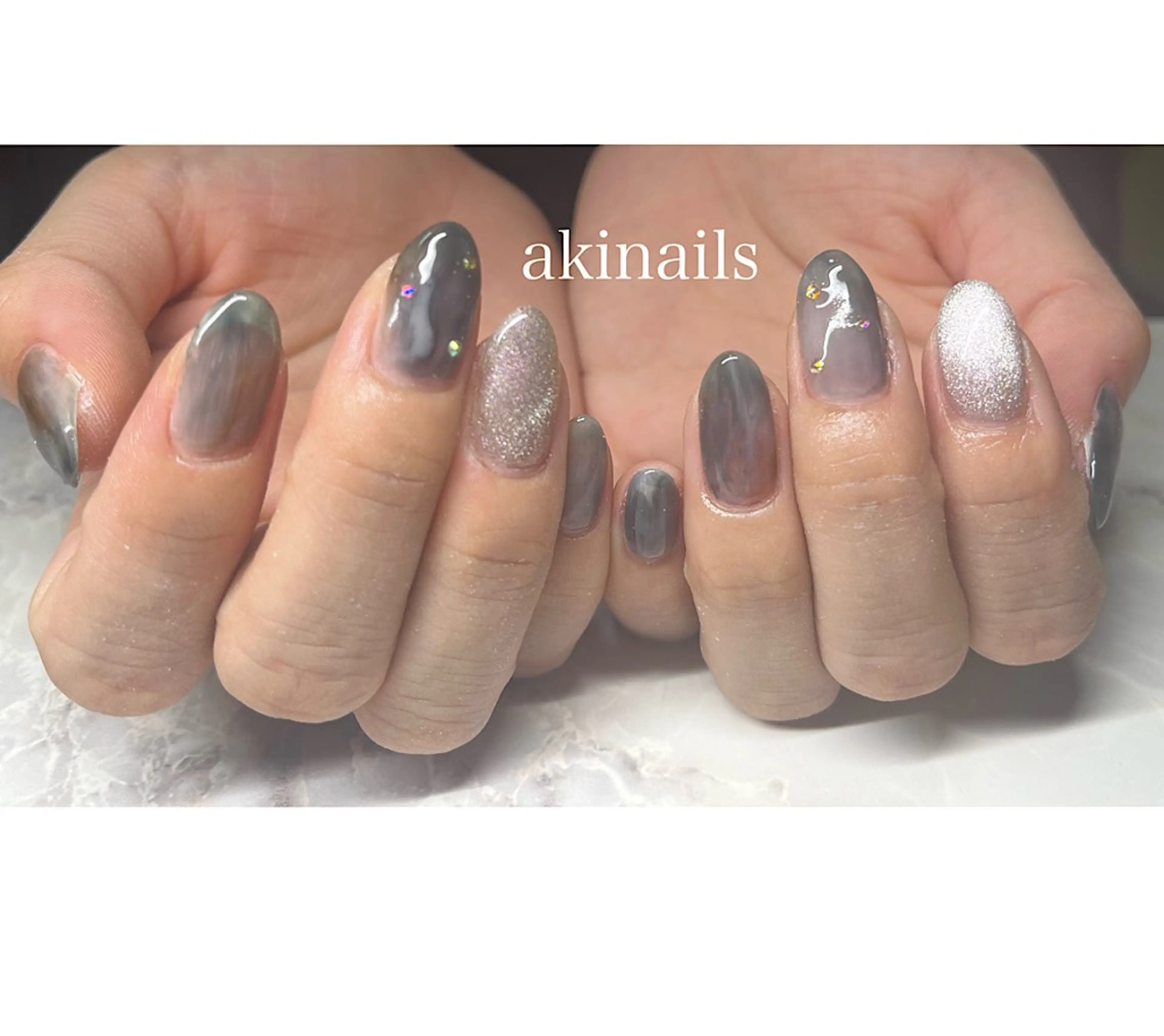 【夕方料金18時​〜​19時半ハンドネイル⭐️オフあり⭐️】の写真