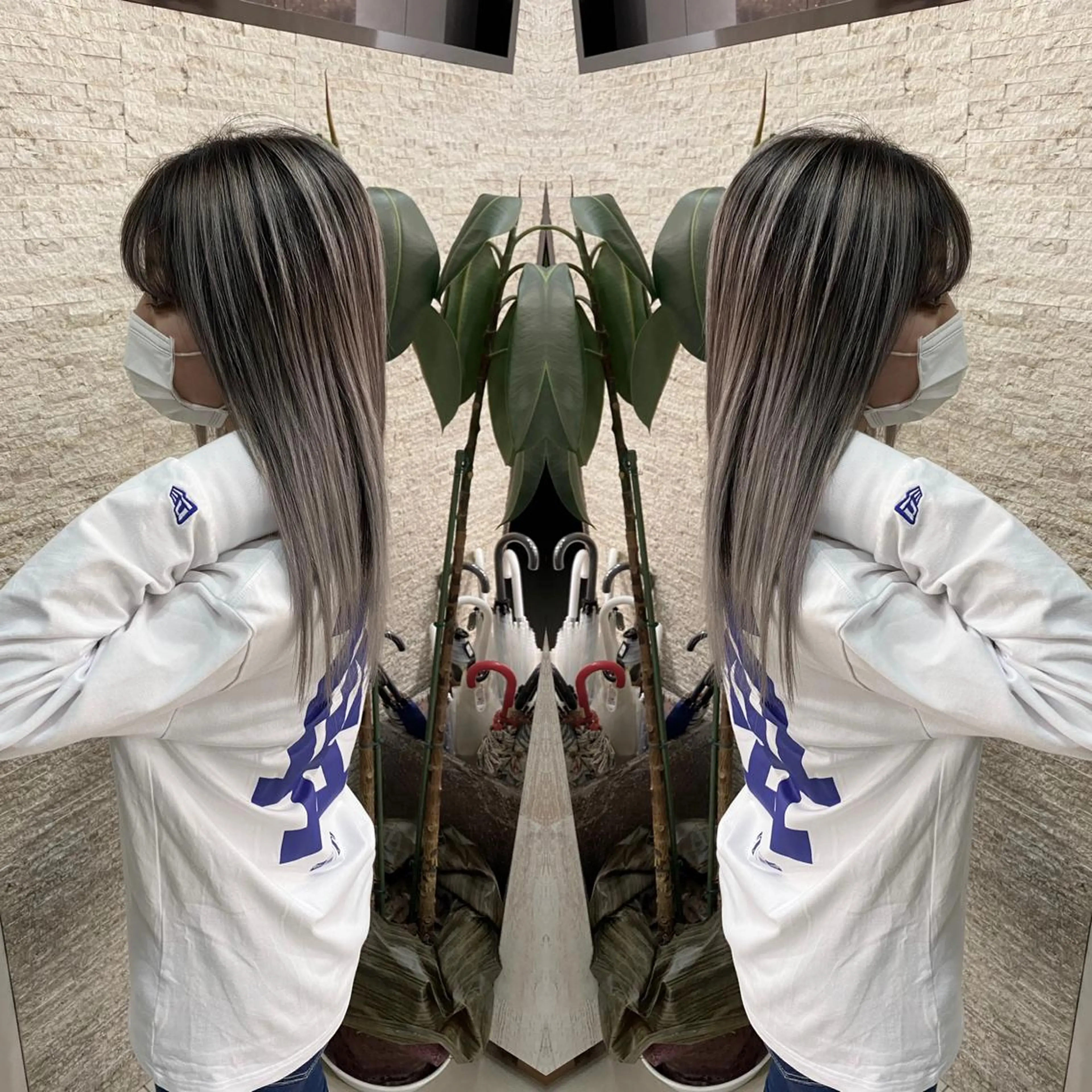 セミロング ヘアカラー トリートメント Y Uのヘアスタイル