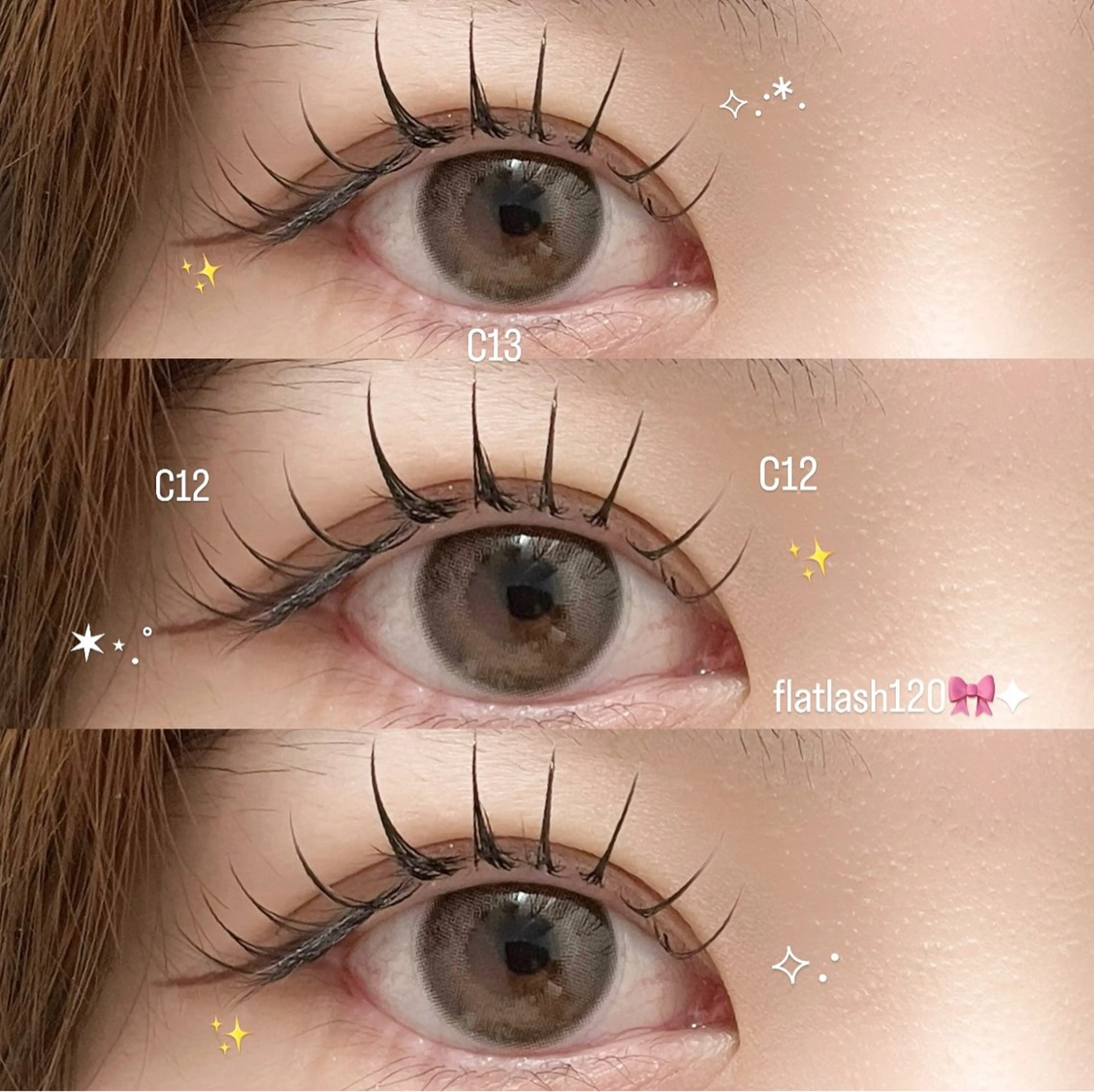 マツエク・マツパ マツエク Ren♡梅田┋束感 マツエク┋パリエクのマツエク・マツパデザイン