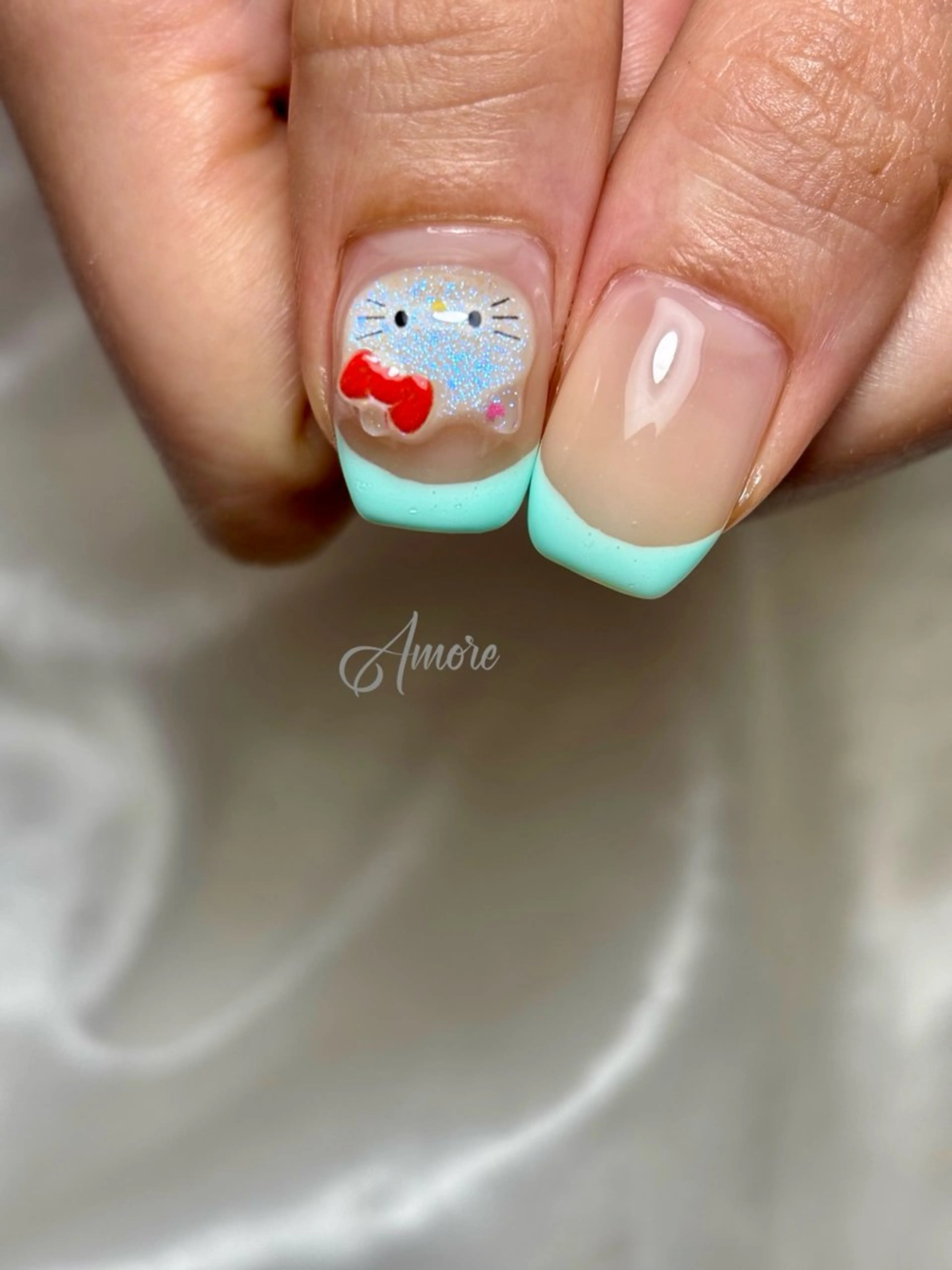 ネイル ジェルネイル キラキラネイル 韓国ネイル マグネットネイル パラジェル You kyehwaのネイルデザイン