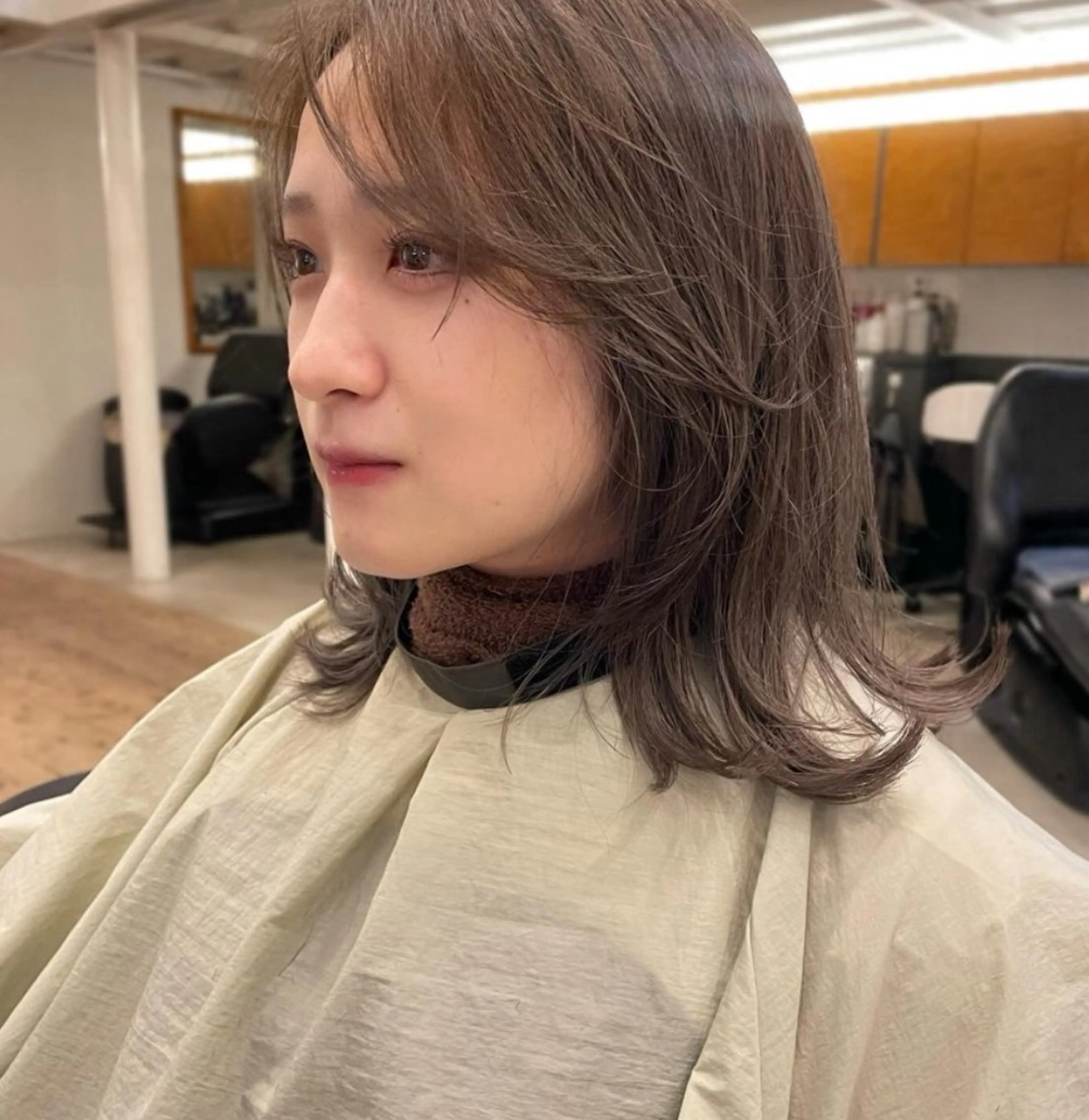 カラー ブリーチ ダブルカラー グレージュ ミルクティーグレージュ tete nico所属・似合わせ/ヘアカラー nanami🌸のヘアスタイル