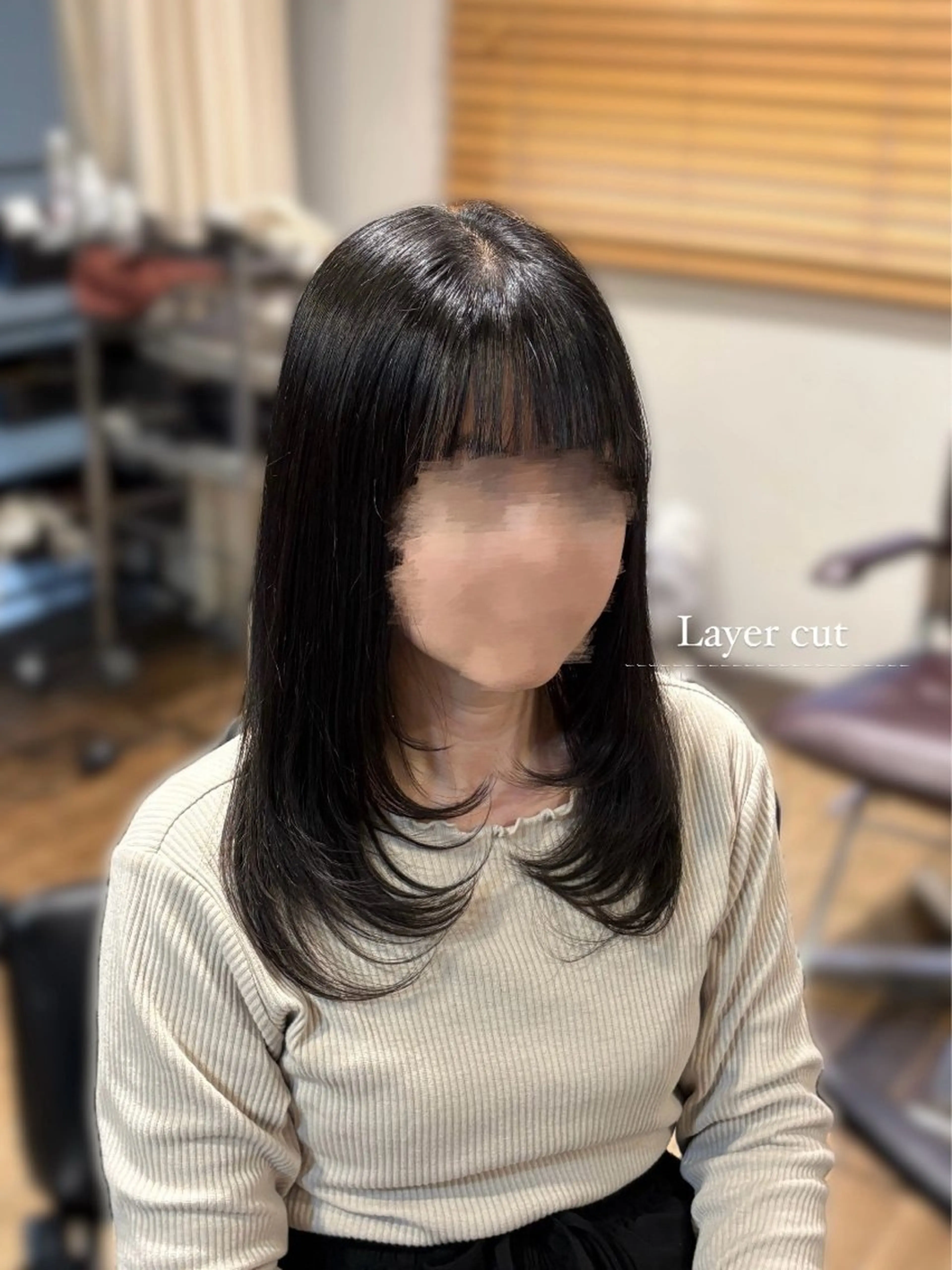 セミロング 石田 亜弥のヘアスタイル