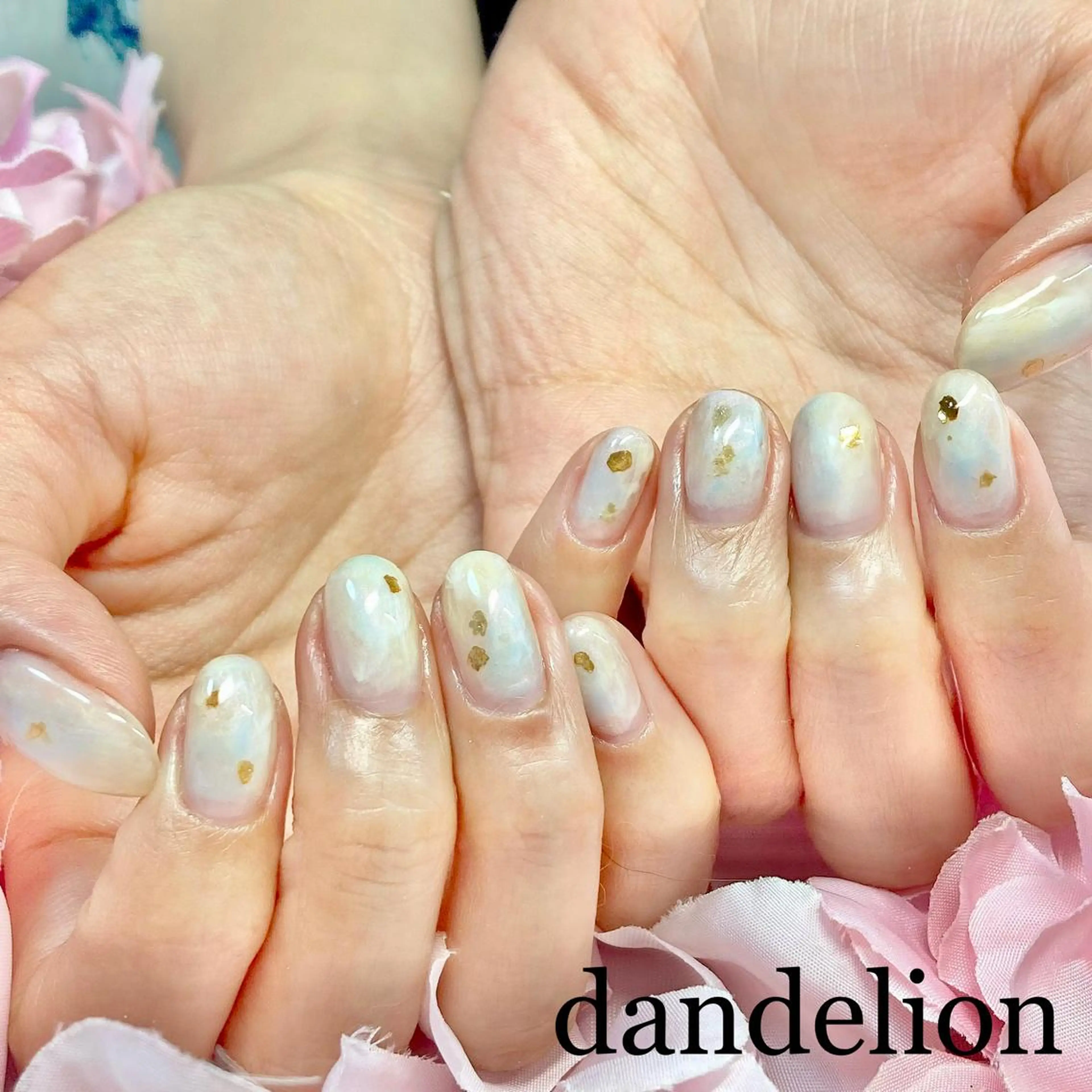 ネイル ハンドネイル ハンドケア dandelion ダンデライオンのネイルデザイン