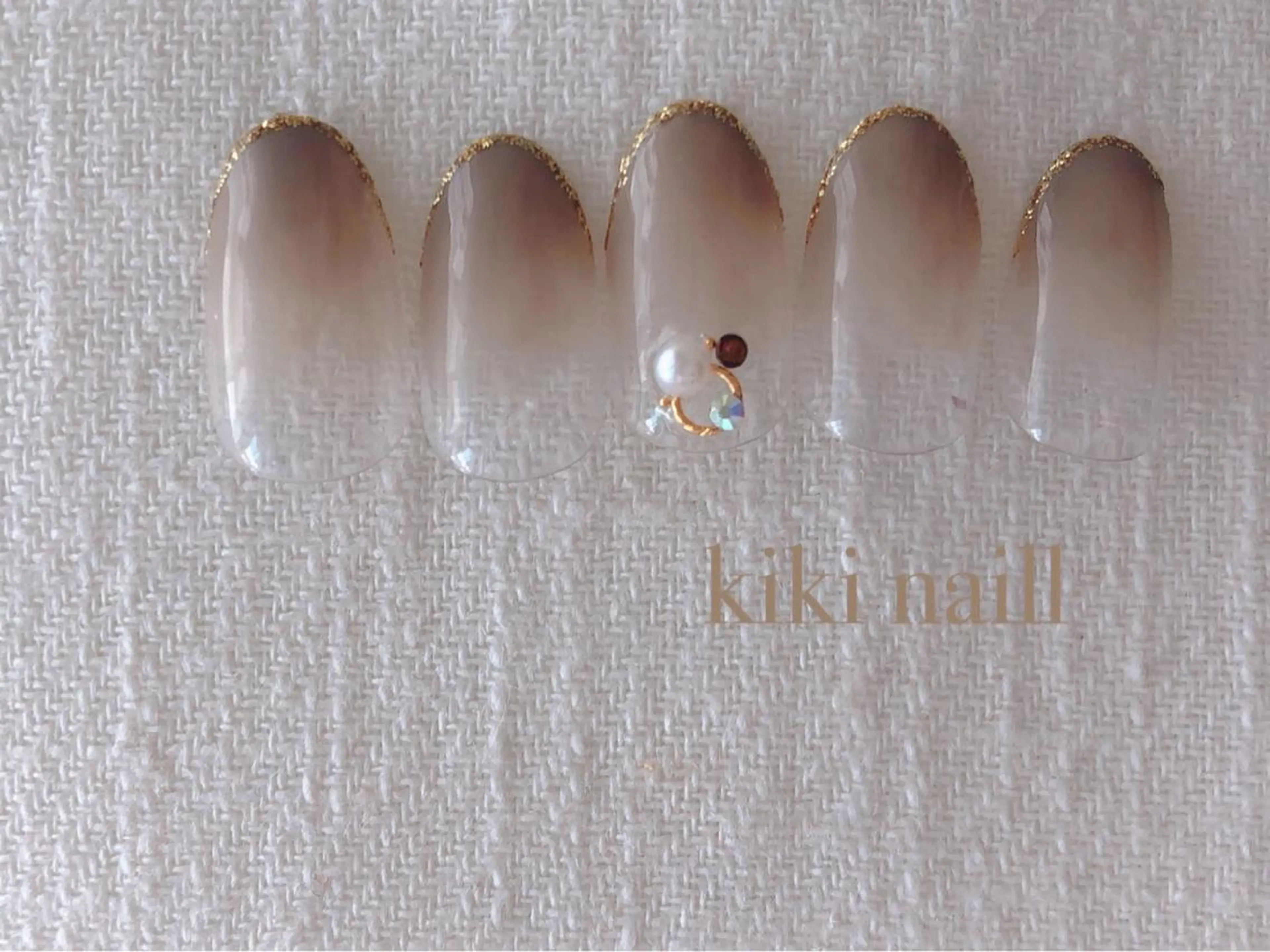 ネイル ジェルネイル レース パラジェル バイオジェル kiki nail 二子玉川のネイルデザイン