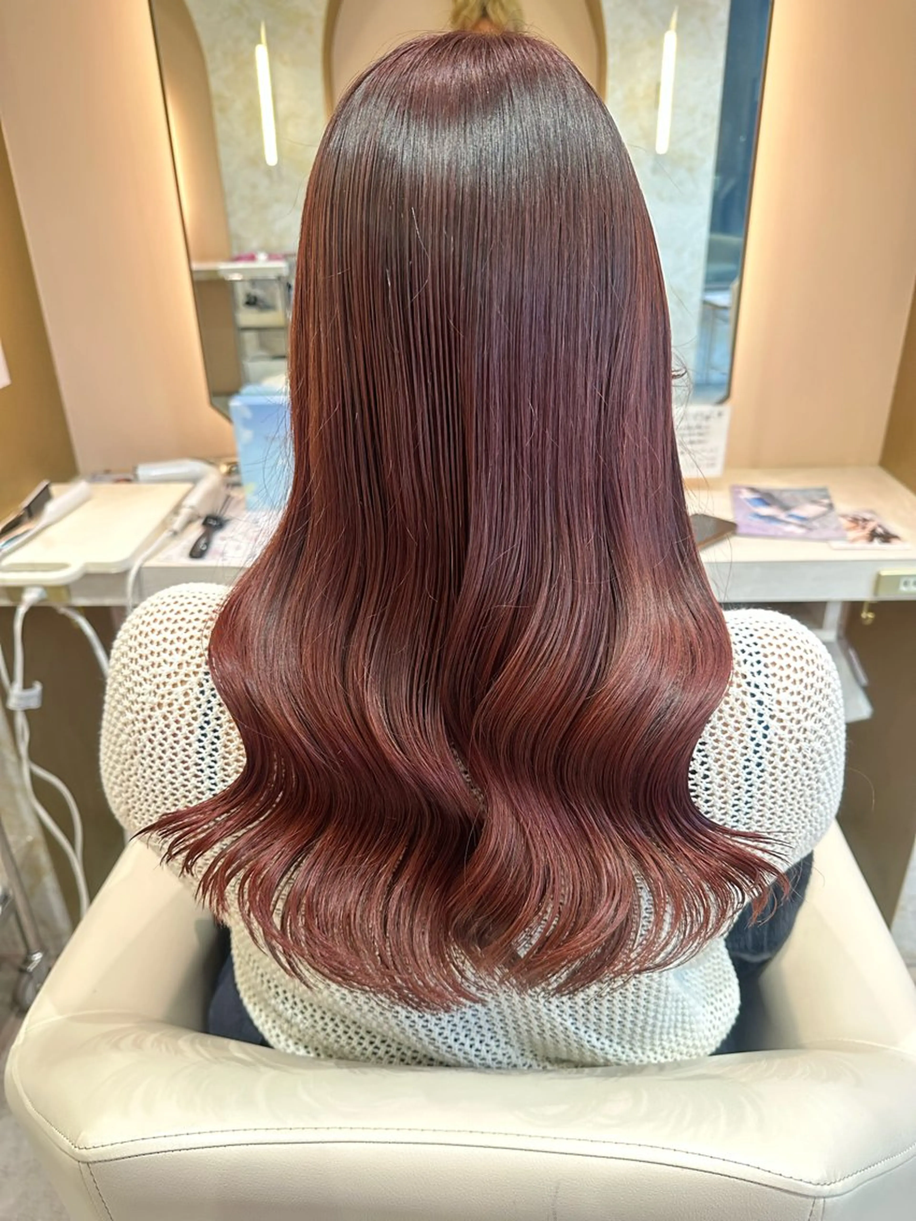 ロング カラー 店長/mao/ 前髪/顔周りカットのヘアスタイル