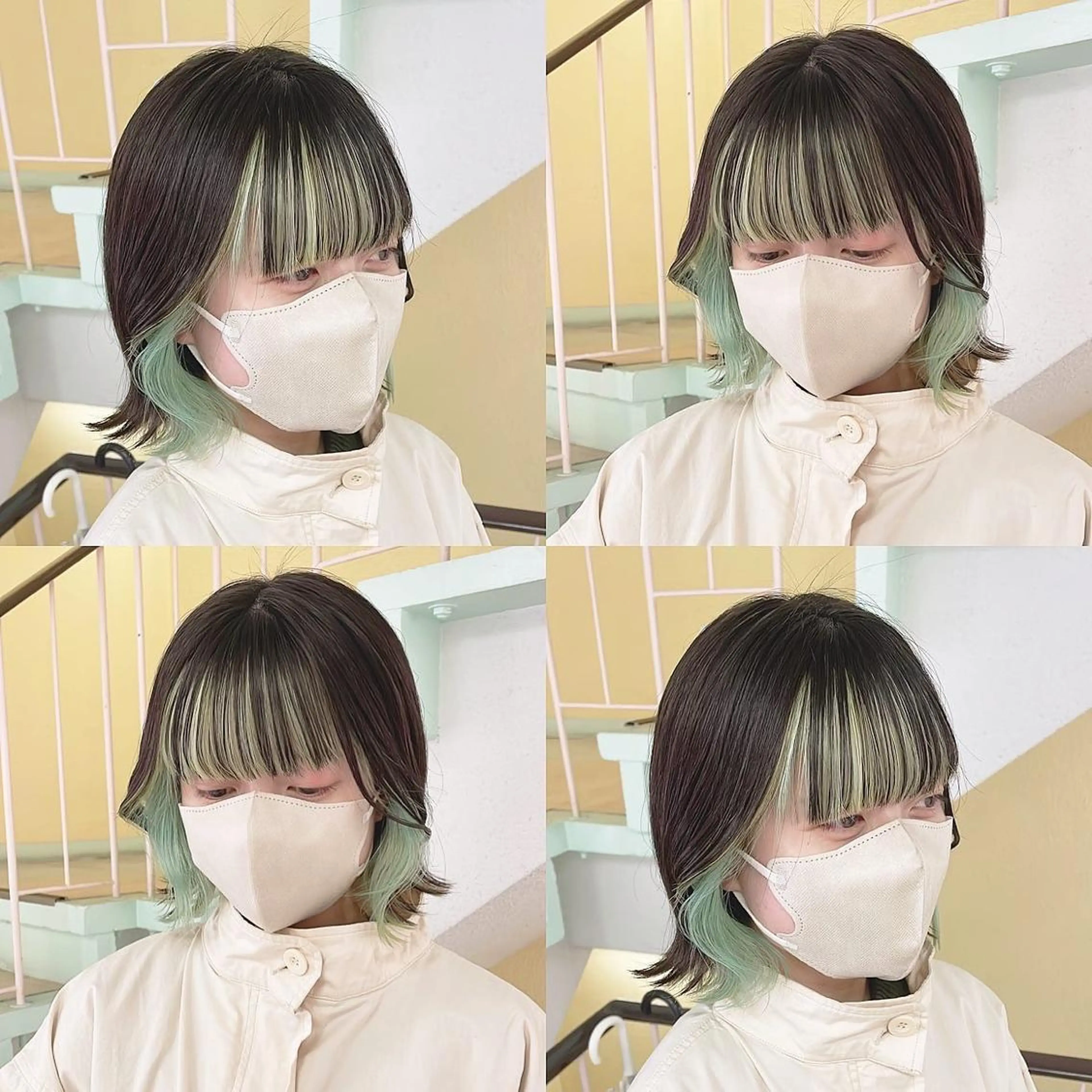 カラー ヘアカラー トリートメント 渋谷:インナーカラー ／🍒エリカ🍒のヘアスタイル