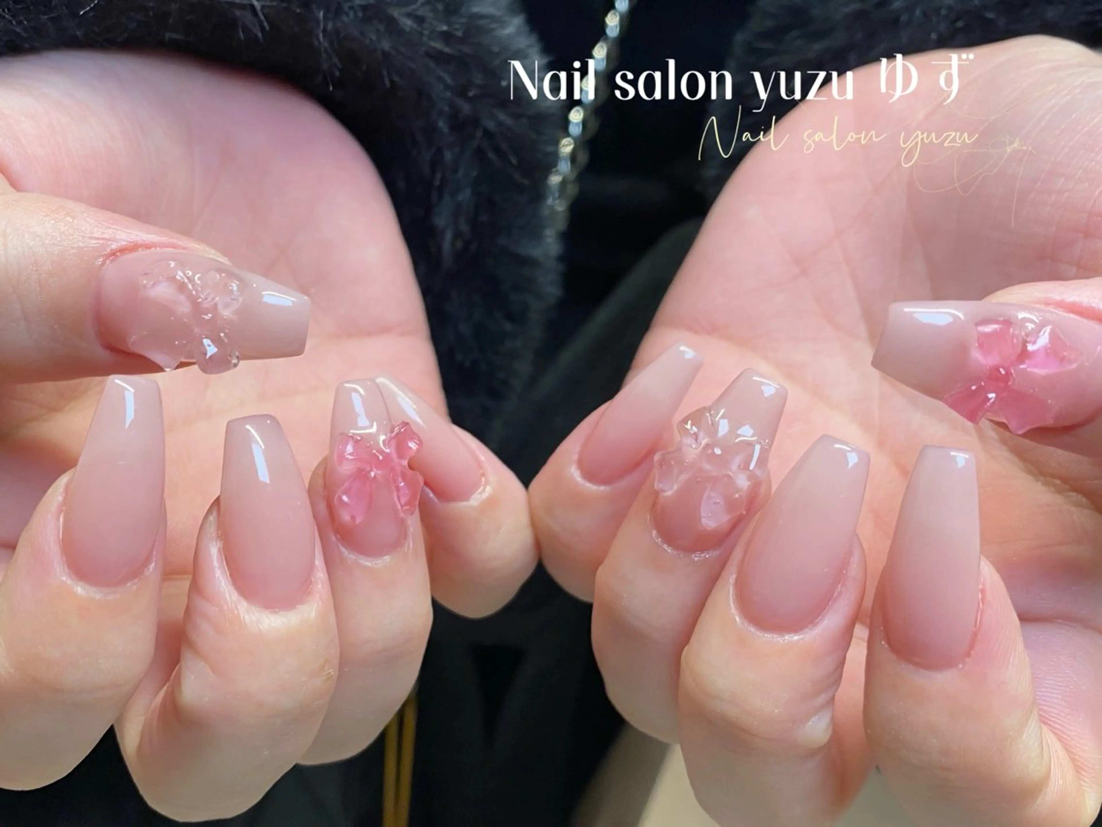 ワンカラーorラメグラデーションの写真