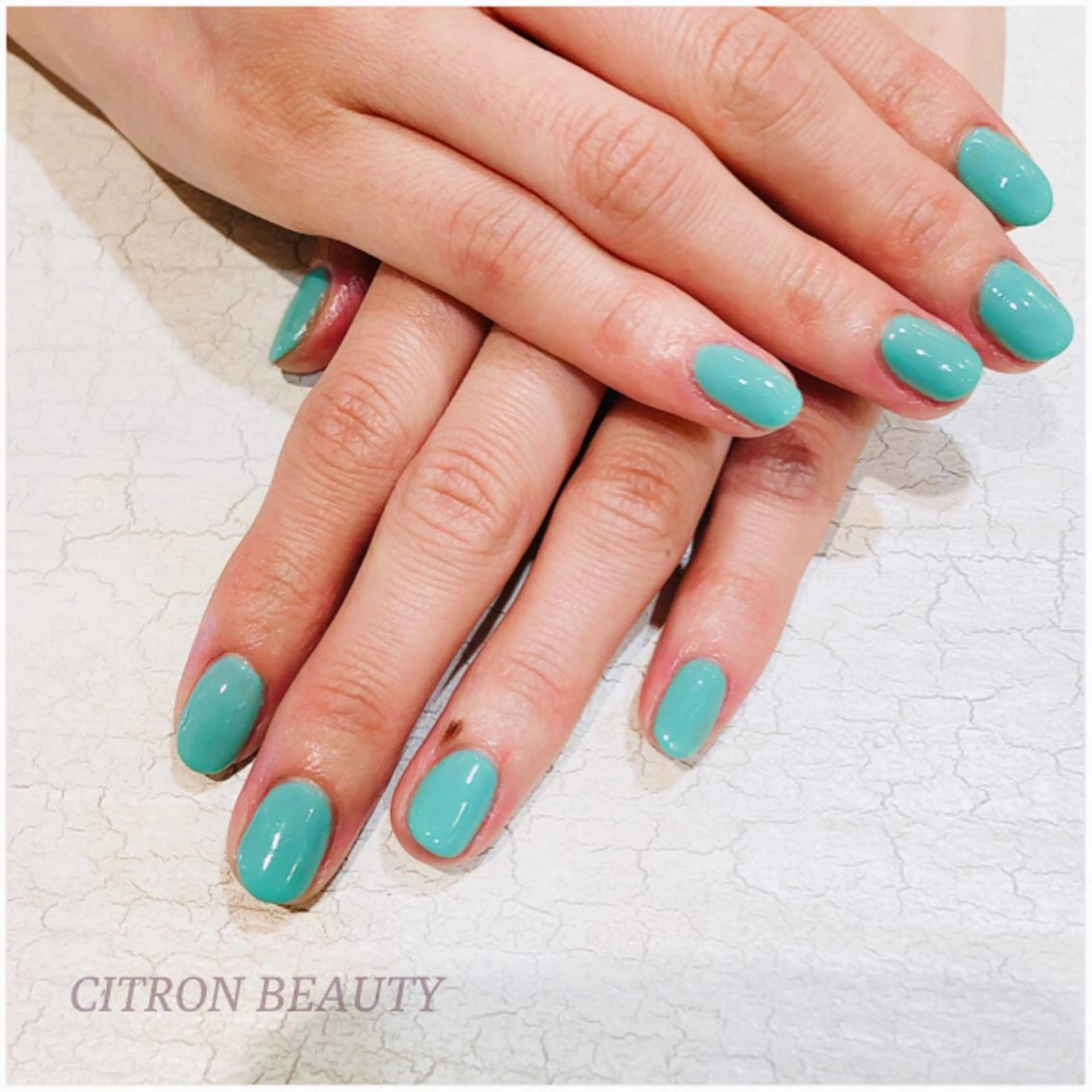 ネイル ワンカラーネイル CITRON NAIL💅練習生のネイルデザイン
