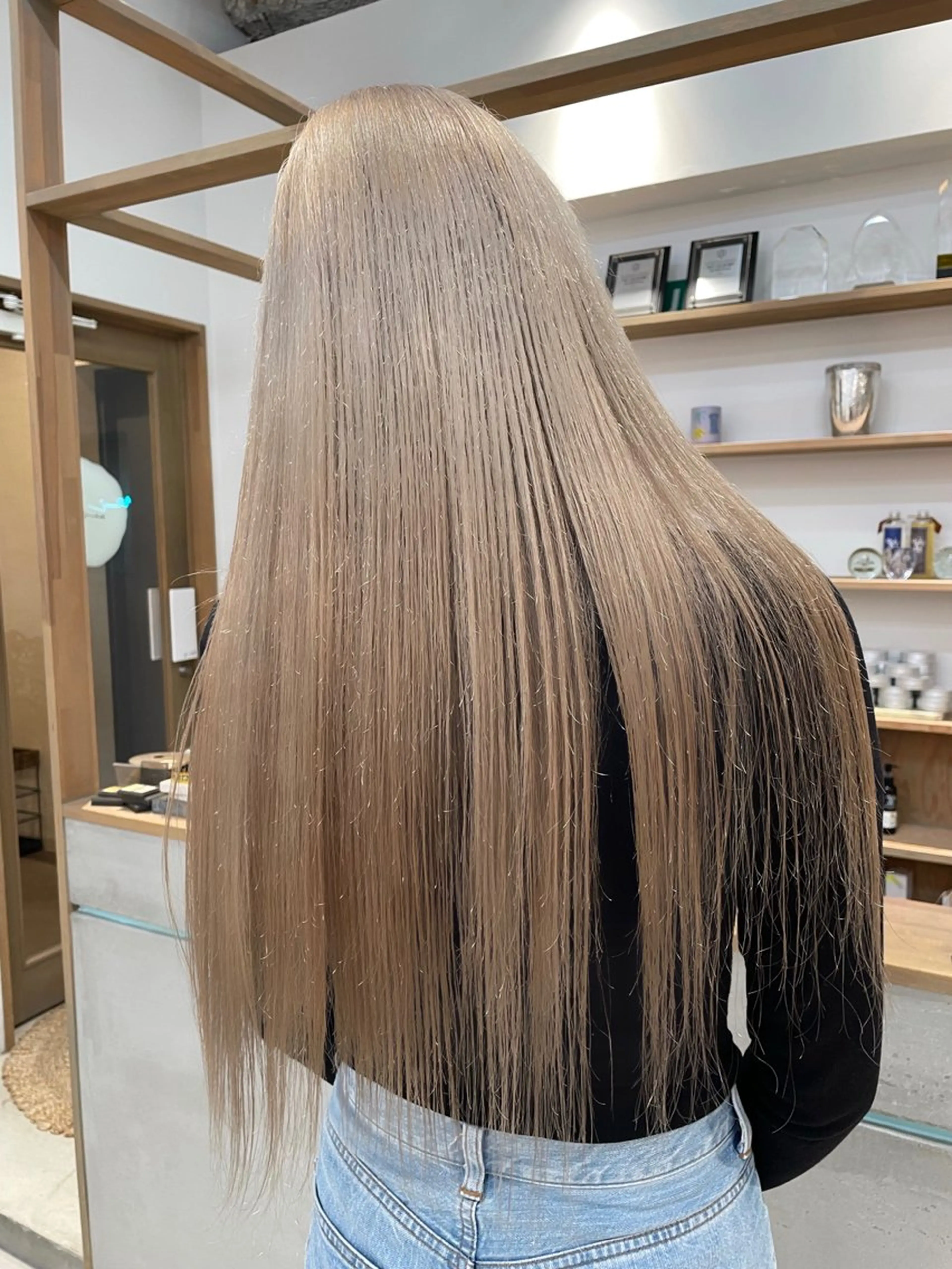 ロング カット ヘアカラー トリートメント aco/名古屋.栄 ボブ/透明感カラーのヘアスタイル