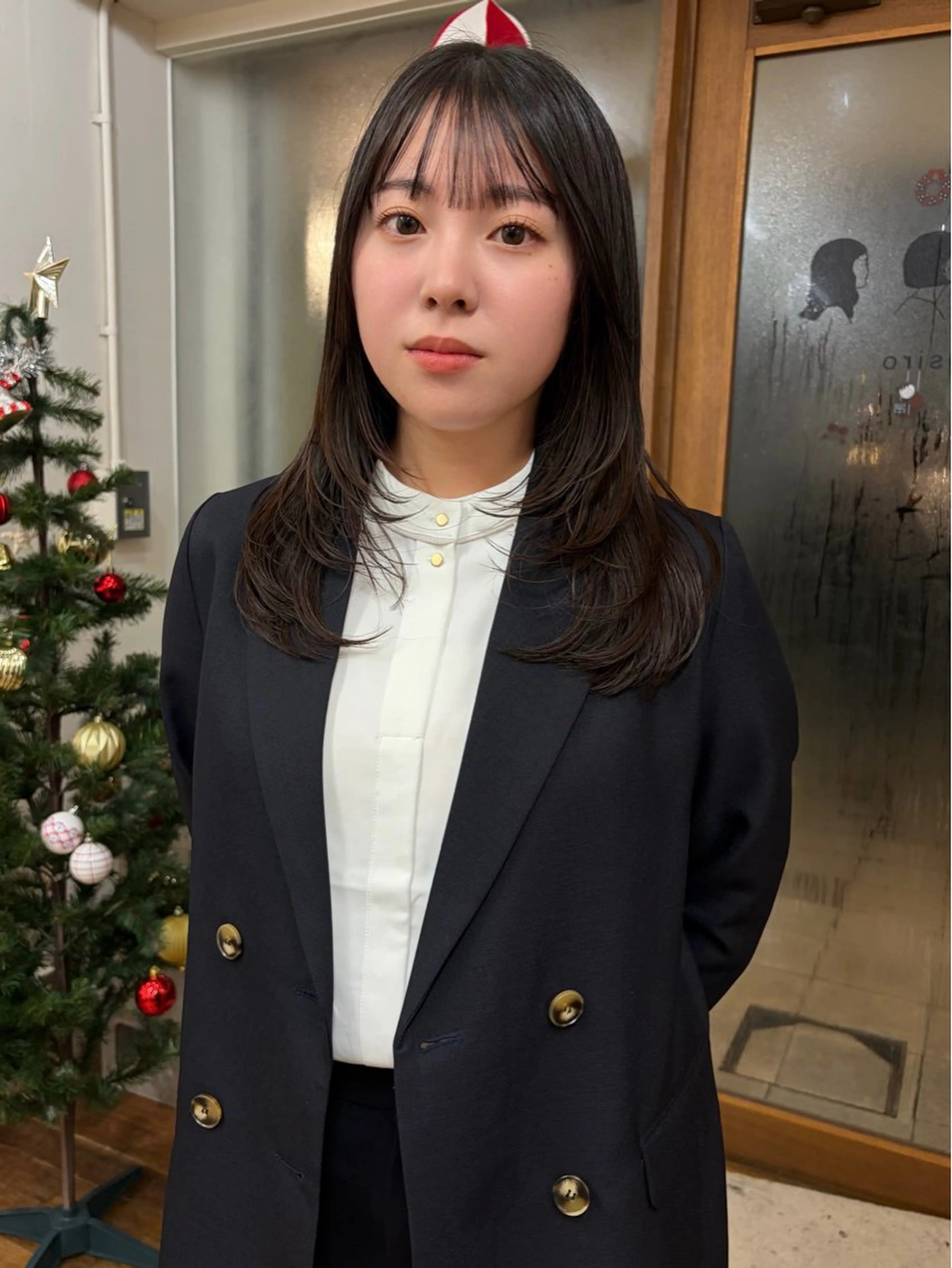 ミディアム カット ヘアカラー 三浦 ふたばのヘアスタイル