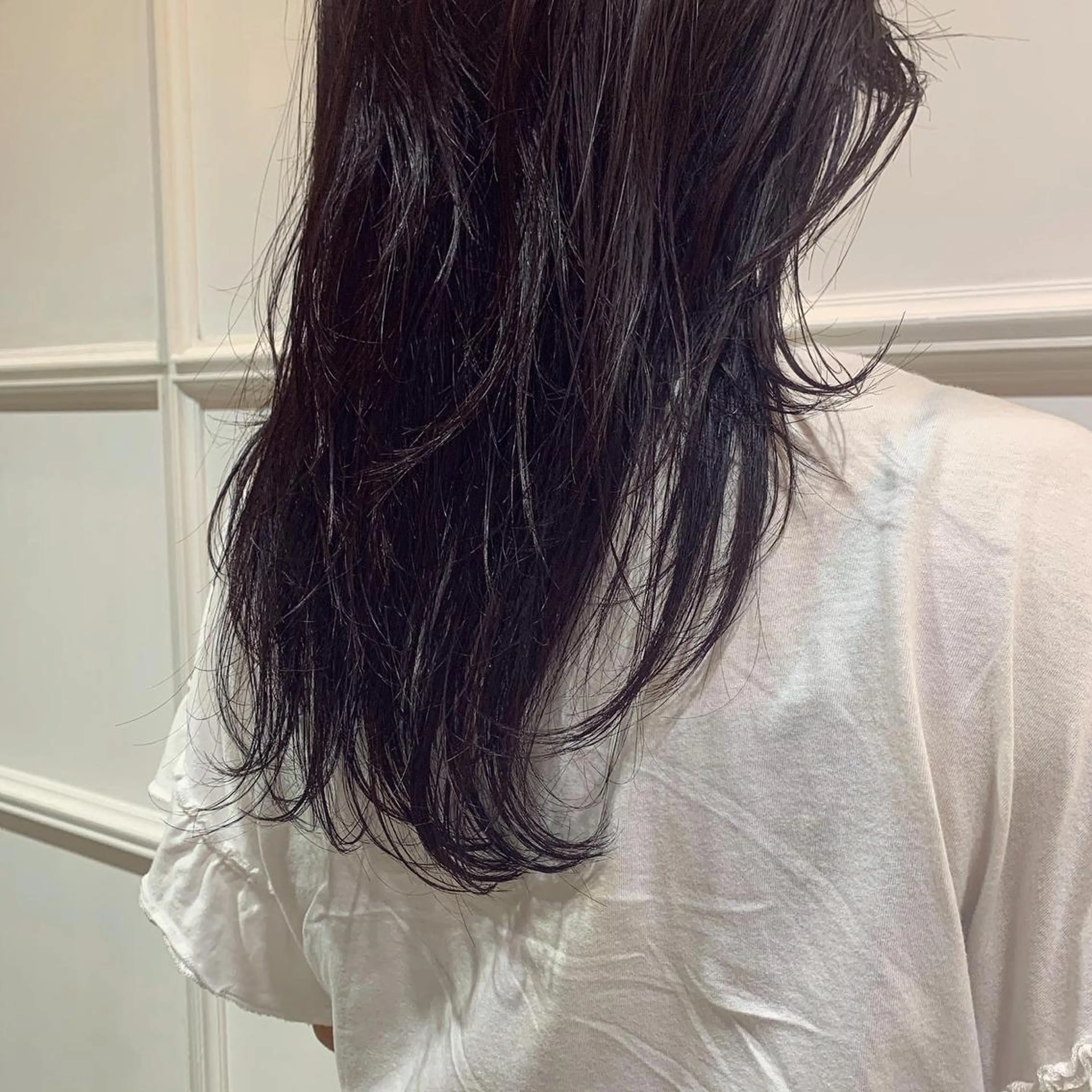 ロング カラー 髪質改善カラー&TR 縮毛矯正/弱酸性矯正のヘアスタイル