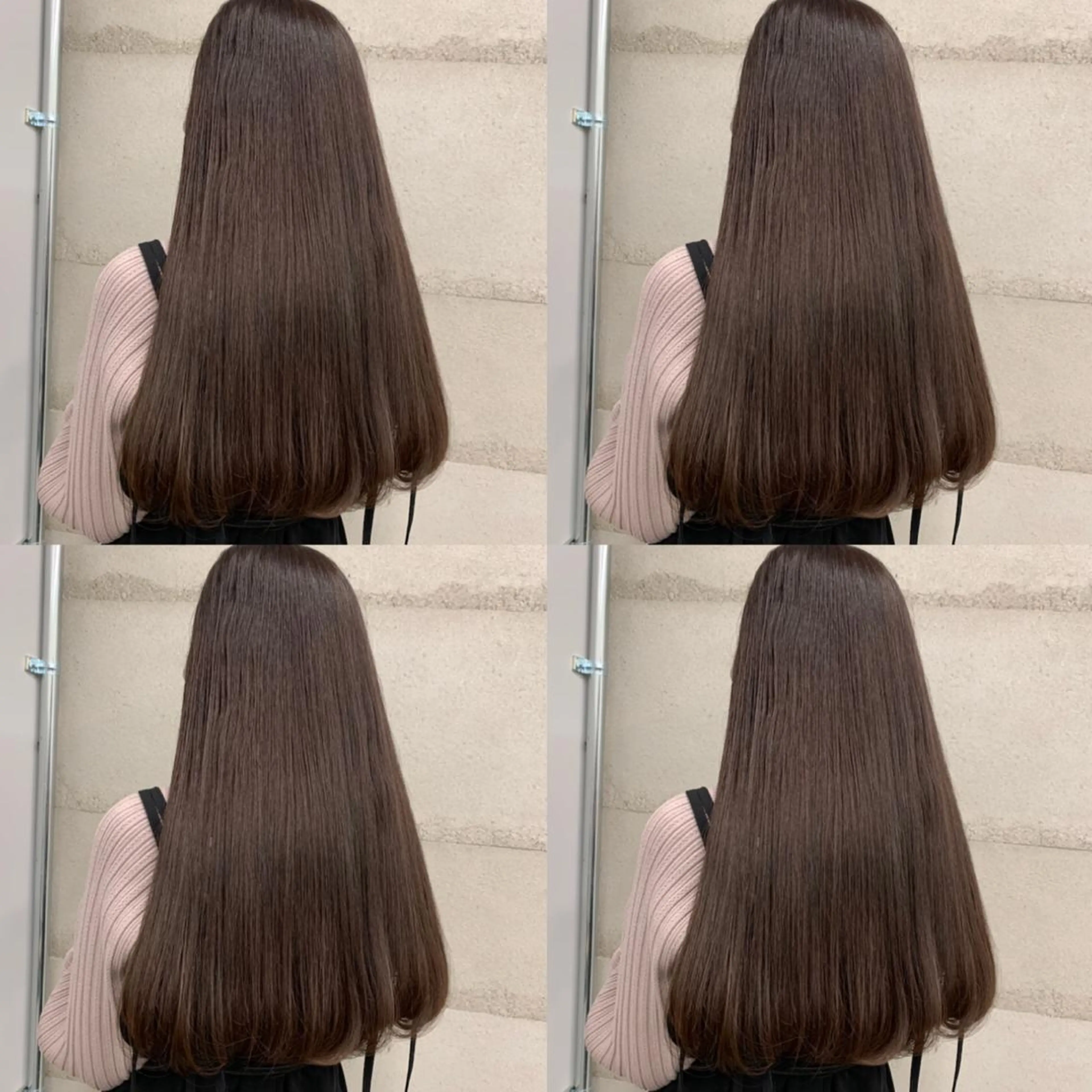 セミロング カラー 透明感/オリーブ/ グレージュ/YUKAのヘアスタイル