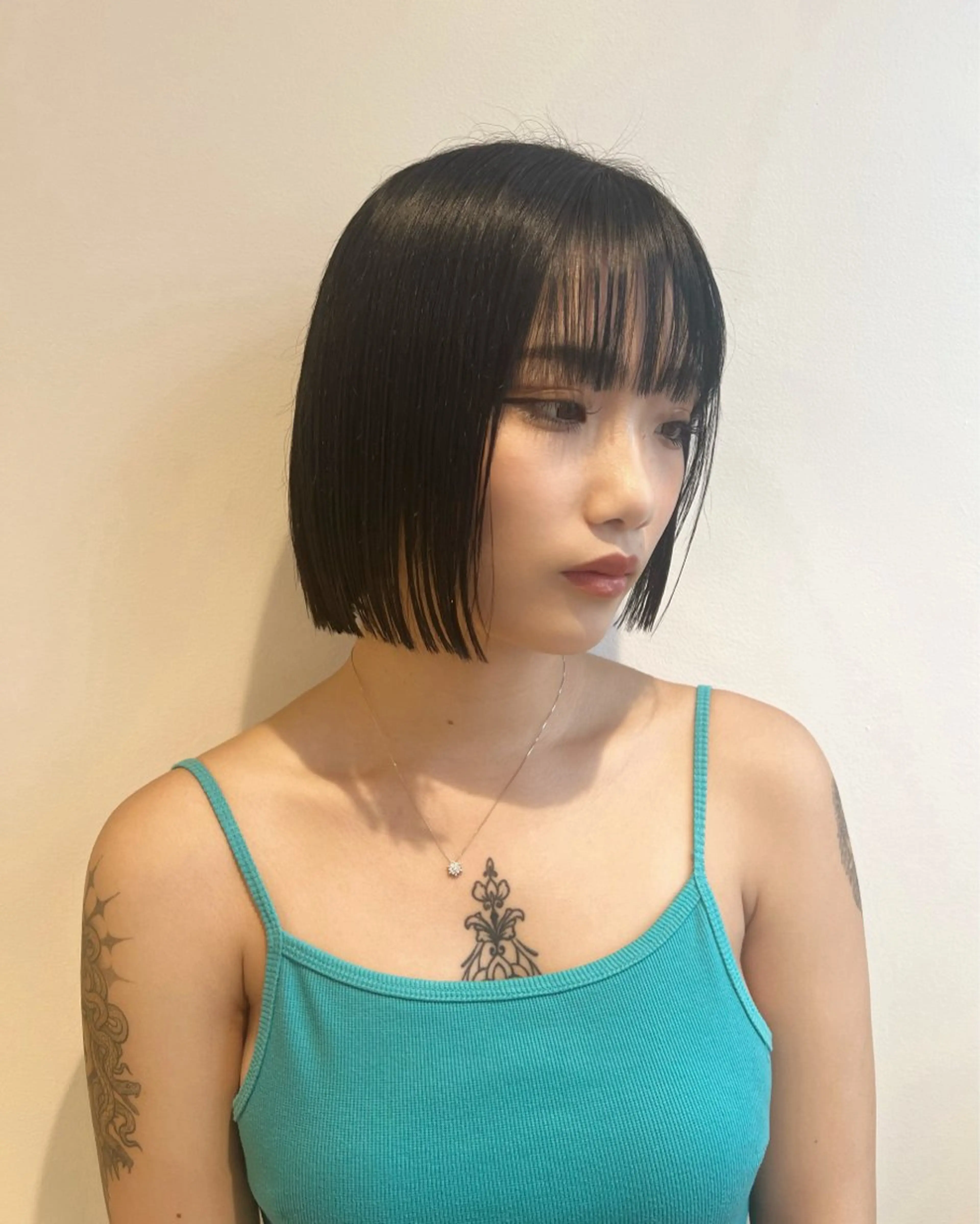 ショート カット ヘアカラー ボブ／ストレート🎀 harukaのヘアスタイル