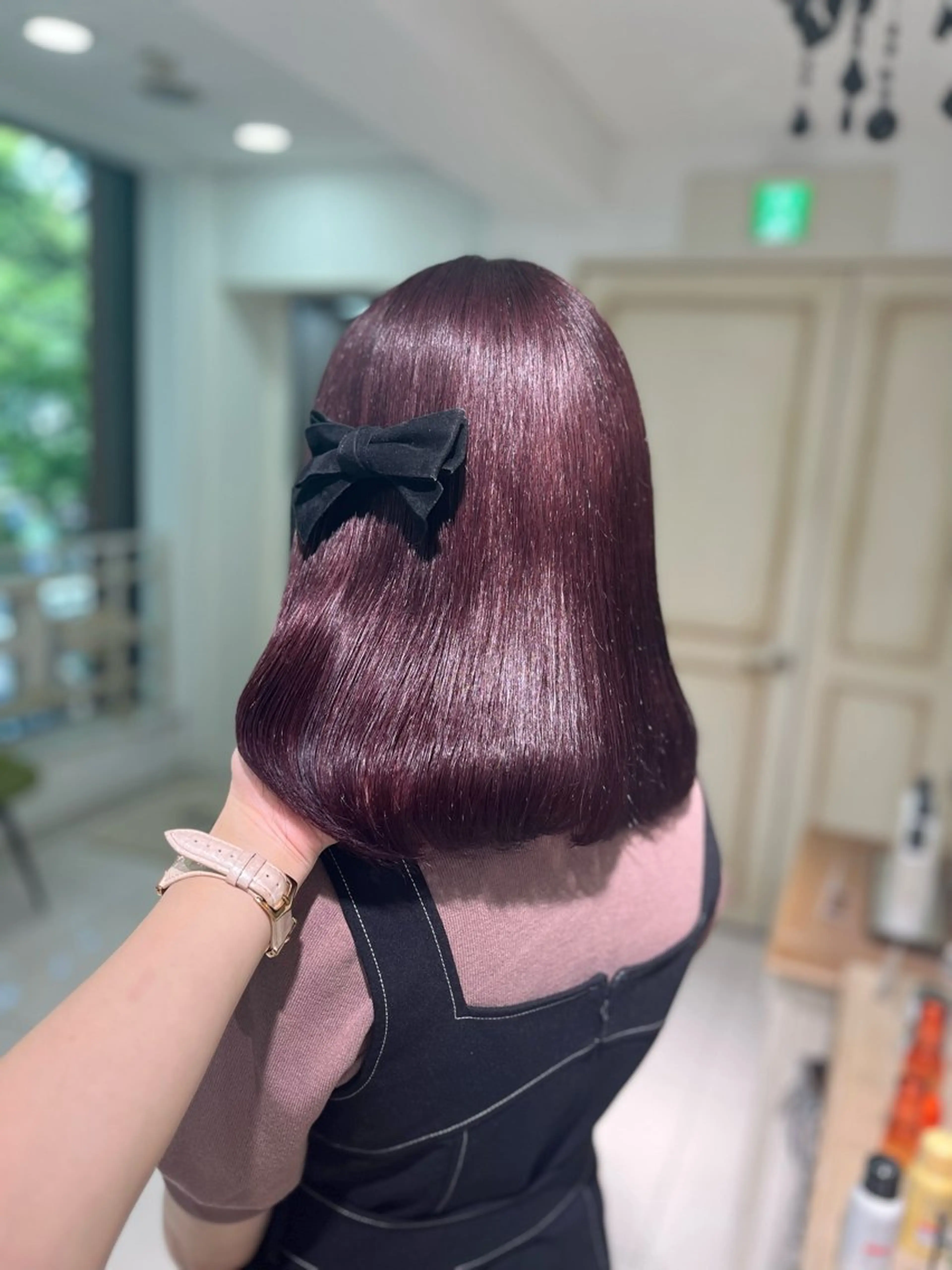 ミディアム カラー 髪質改善 ‎Lby home 🪽mikuのヘアスタイル