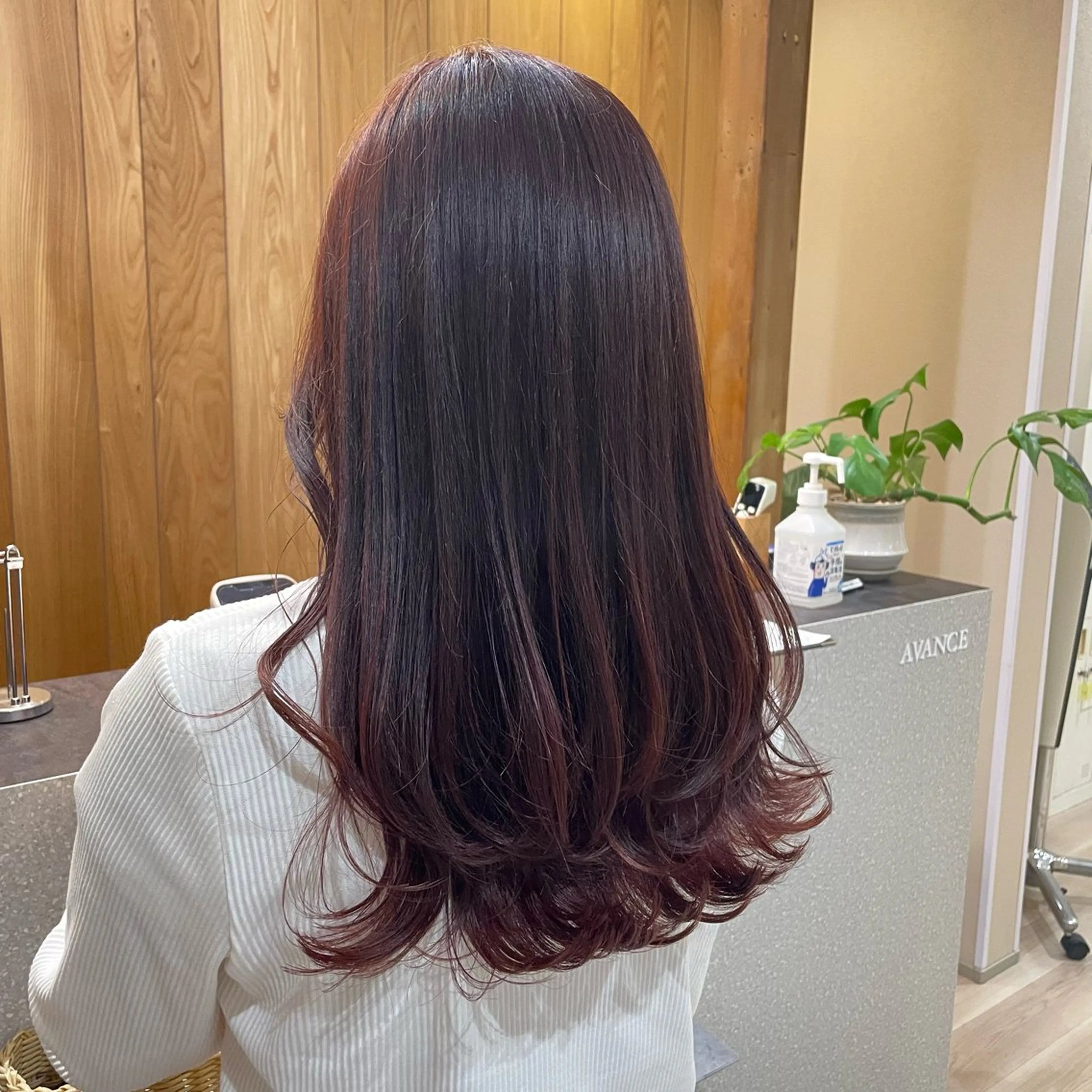 ロング 岡本 彩香のヘアスタイル