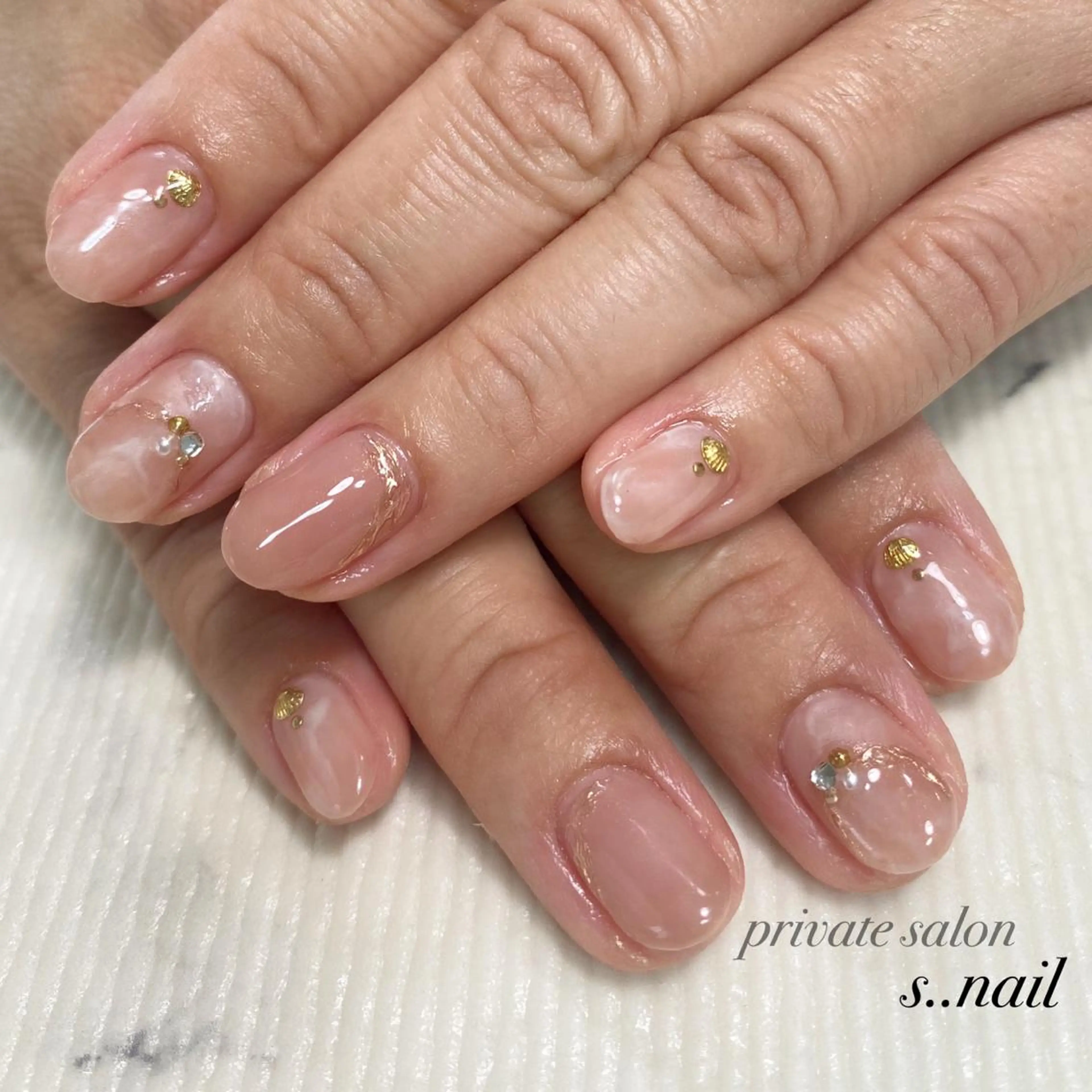 ネイル ピンク ハンドネイル フットネイル s..nail / MORITAのネイルデザイン