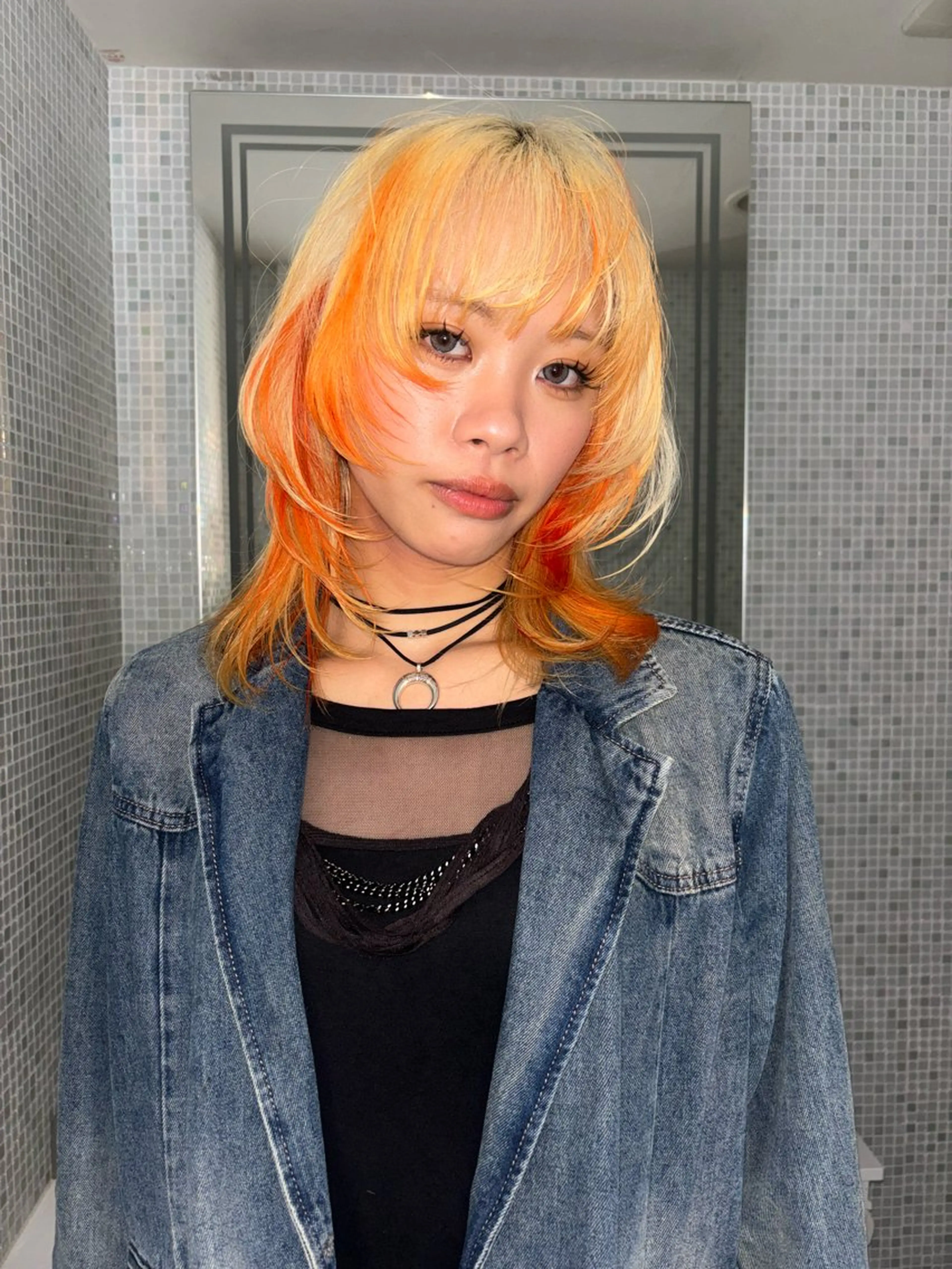 ミディアム カラー ヘアアレンジ ニュアンスカラー🧶 nanacoのヘアスタイル