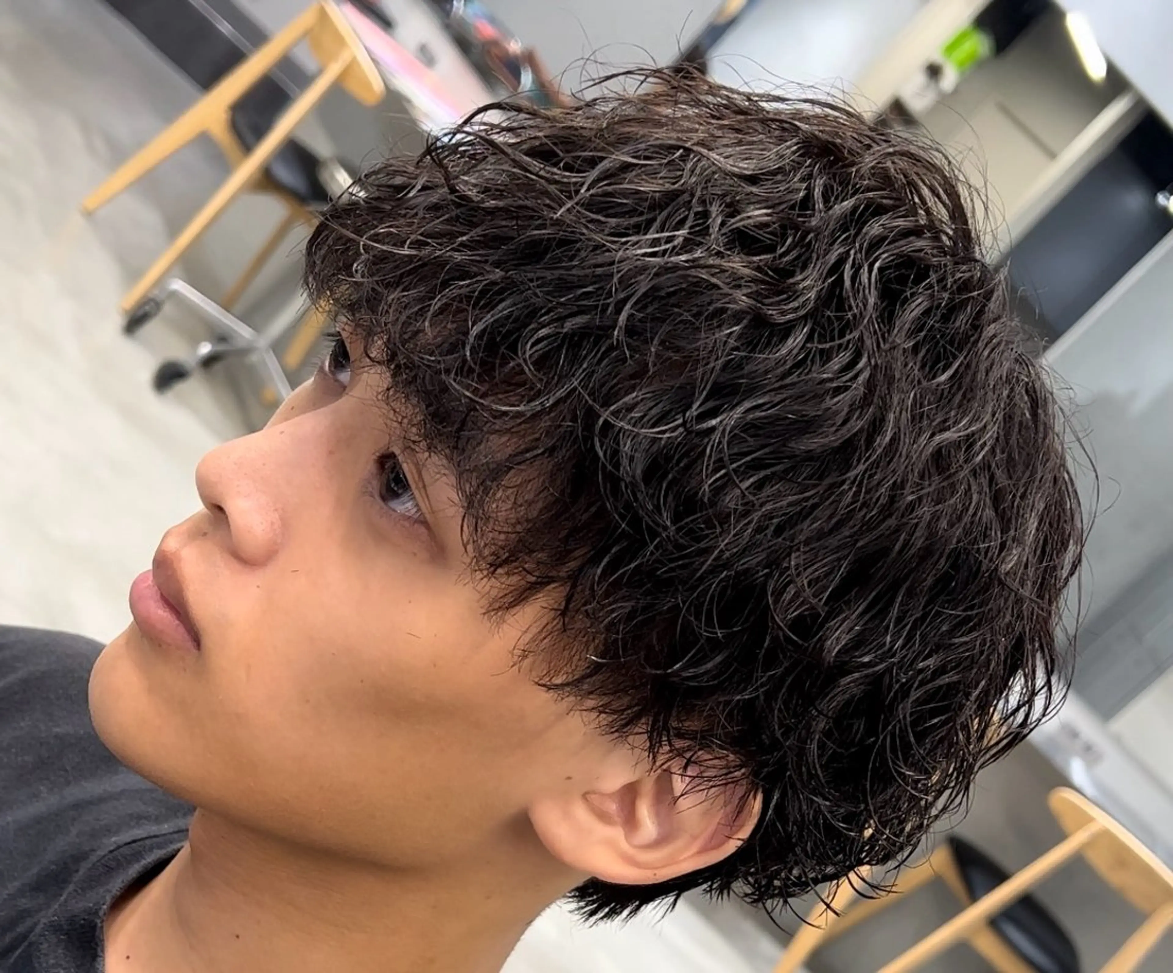 ミディアム パーマ ヘアアレンジ メンズ fifth Tokyo所属・fifth 石川 凪のヘアスタイル