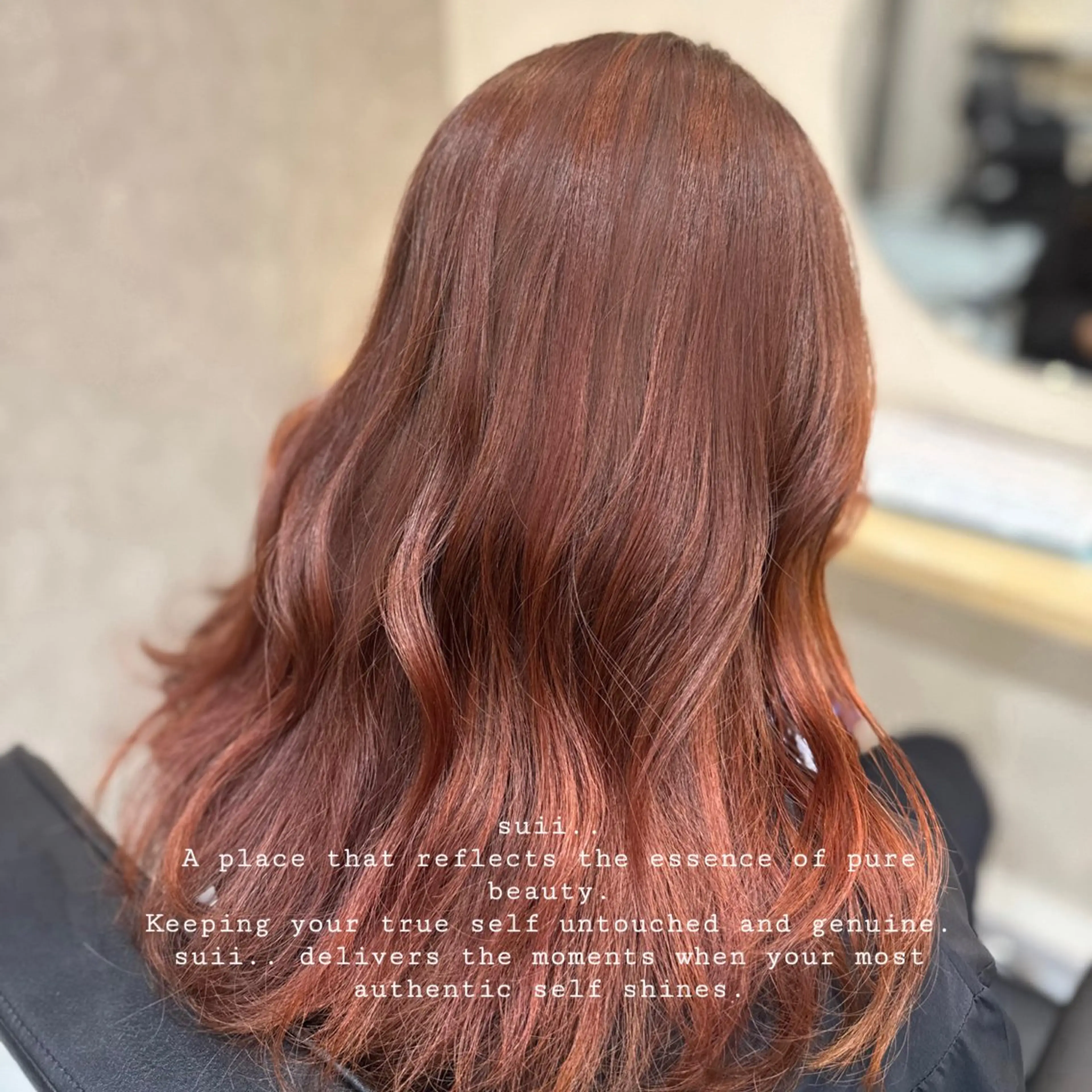 ミディアム カラー ブリーチ 透明感カラー ブリーチなしカラー レッドカラー ボブ ヘアカラー トリートメント 髪質改善カラー/ 艶髪ストレートのヘアスタイル