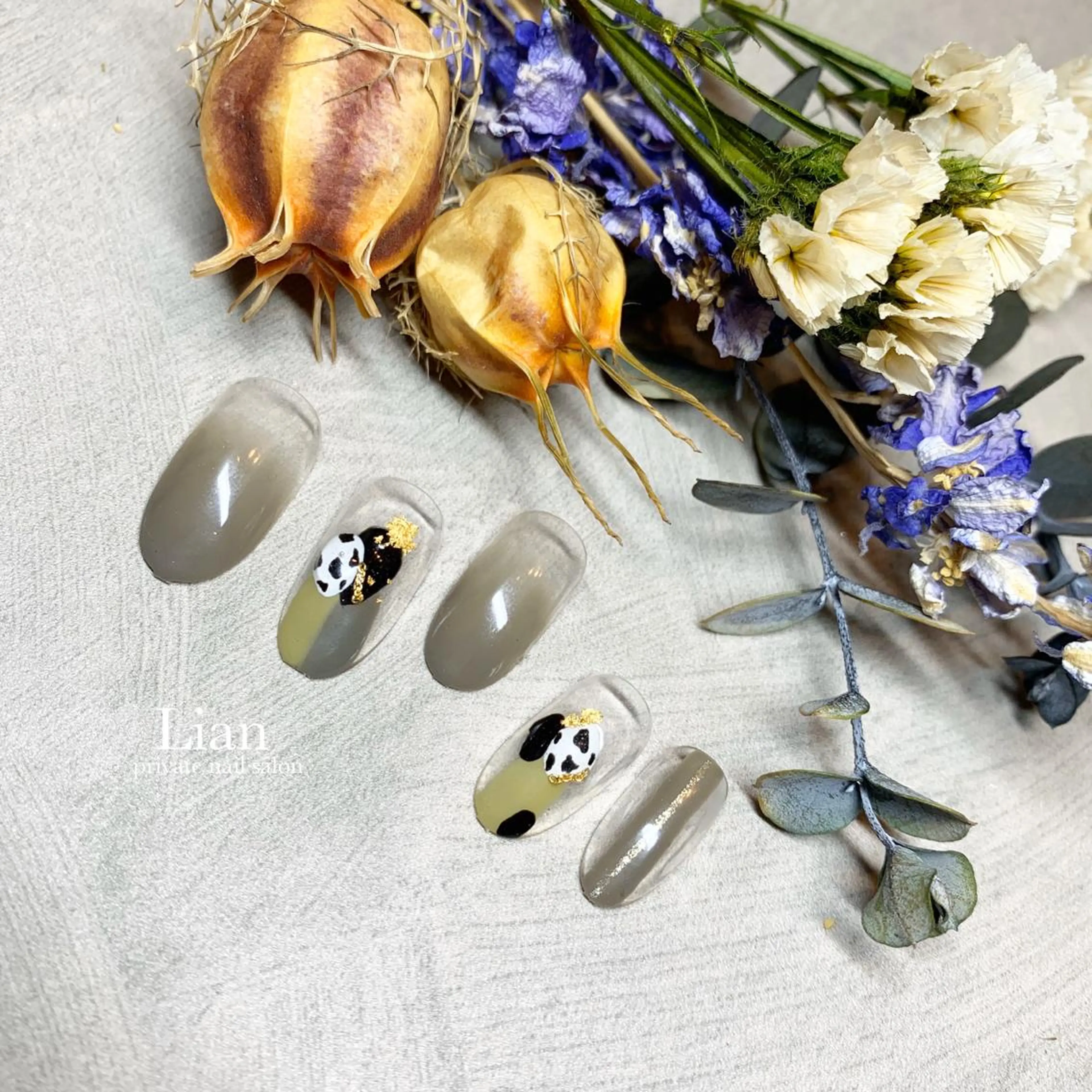 ネイル ニュアンスネイル ネイルチップ nailsalon Lenoaのネイルデザイン