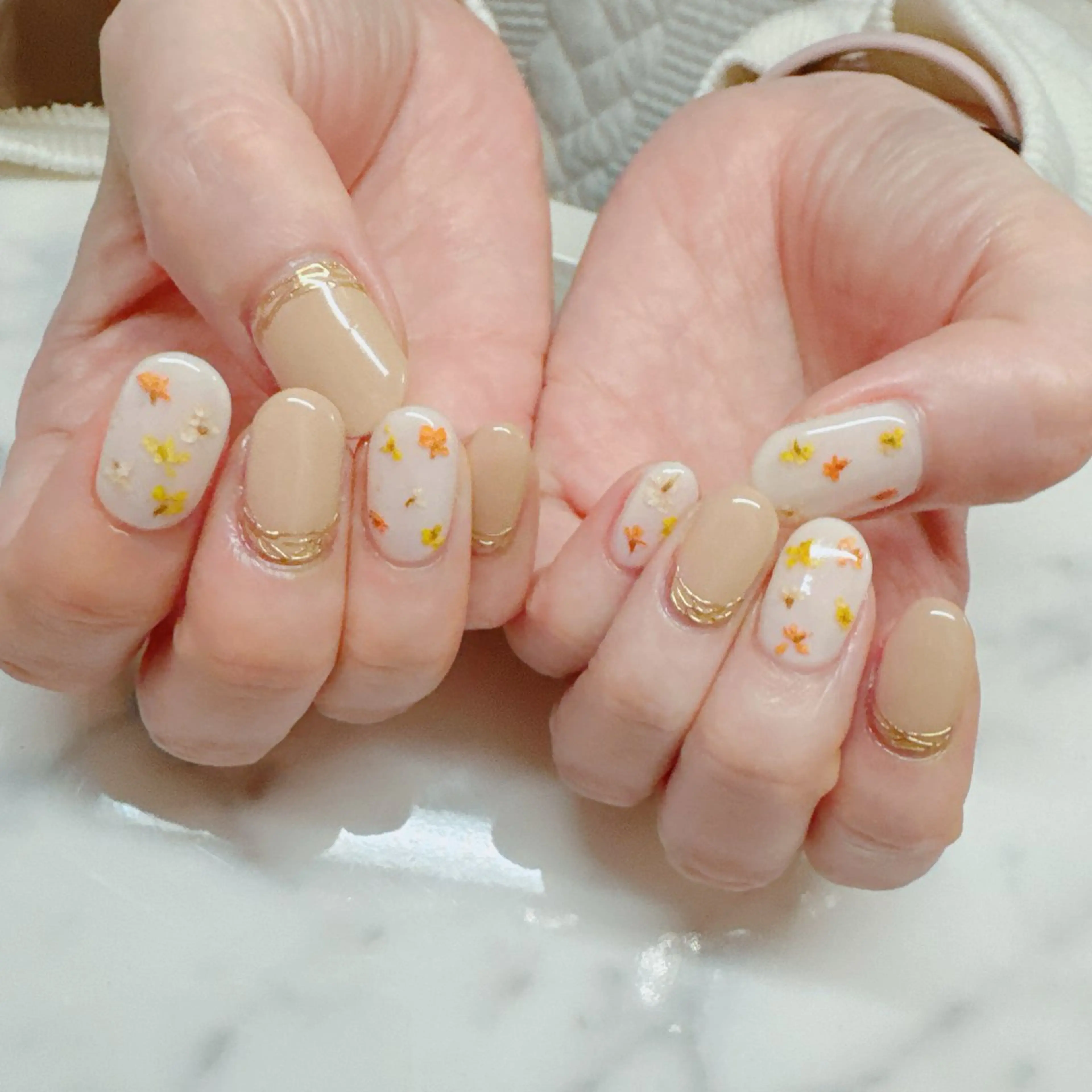 ネイル アートネイル 春ネイル BANBINANAIL所属・イリネコ マリのネイルデザイン