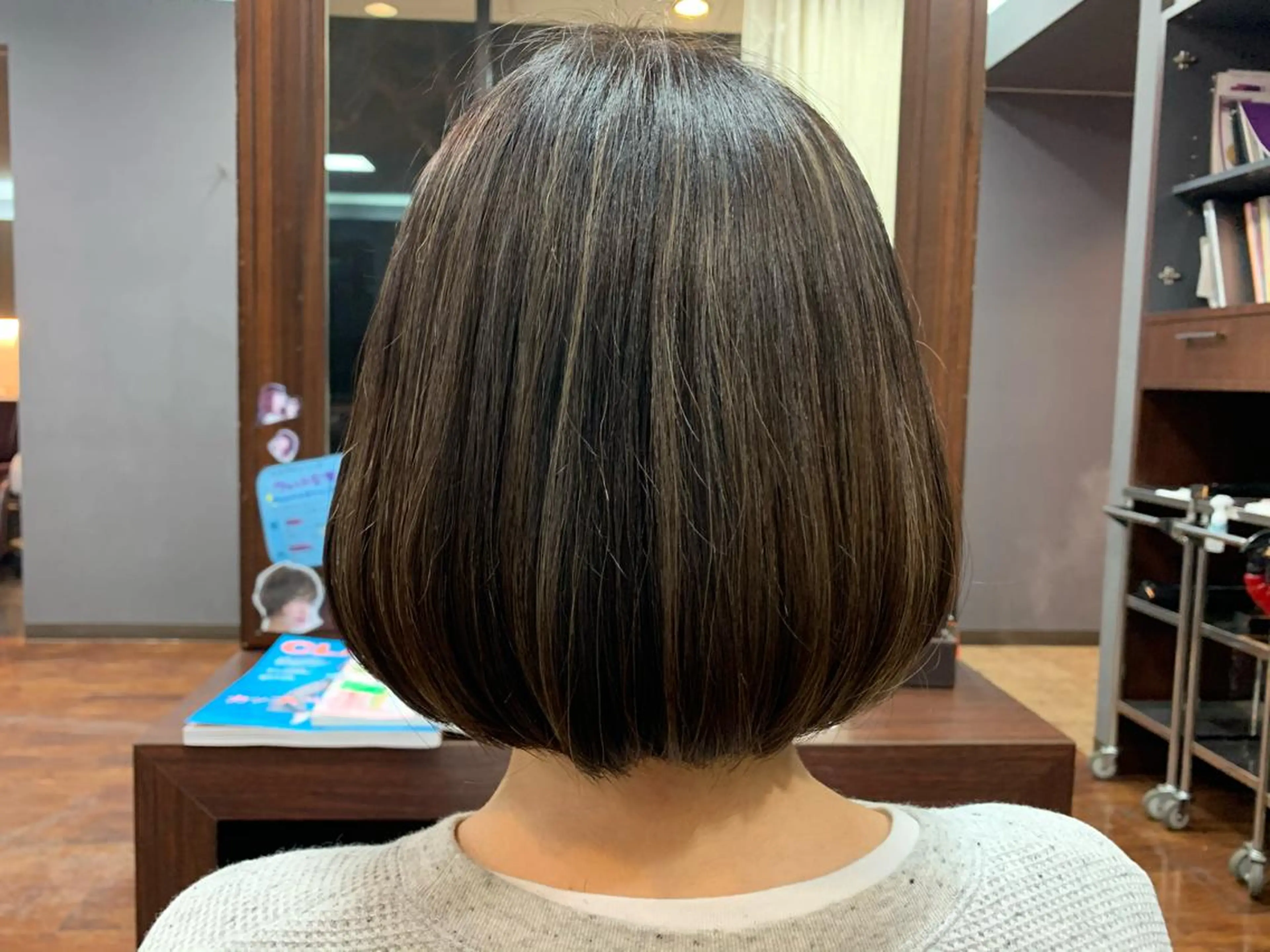 カラー カット 縮毛矯正 sharon所属・おせ ちさとのヘアスタイル