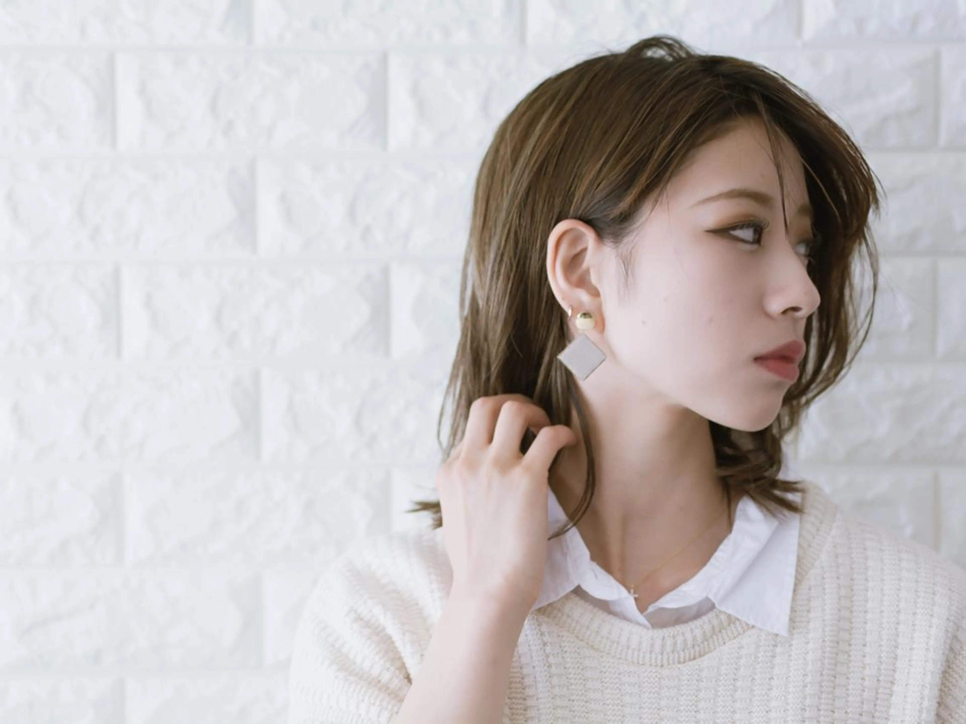 ミディアム カラー ショートボブ ベージュカラー ブルーカラー ブルージュ グレージュ カット ヘアカラー トリートメント 斉藤 正敏のその他イメージ