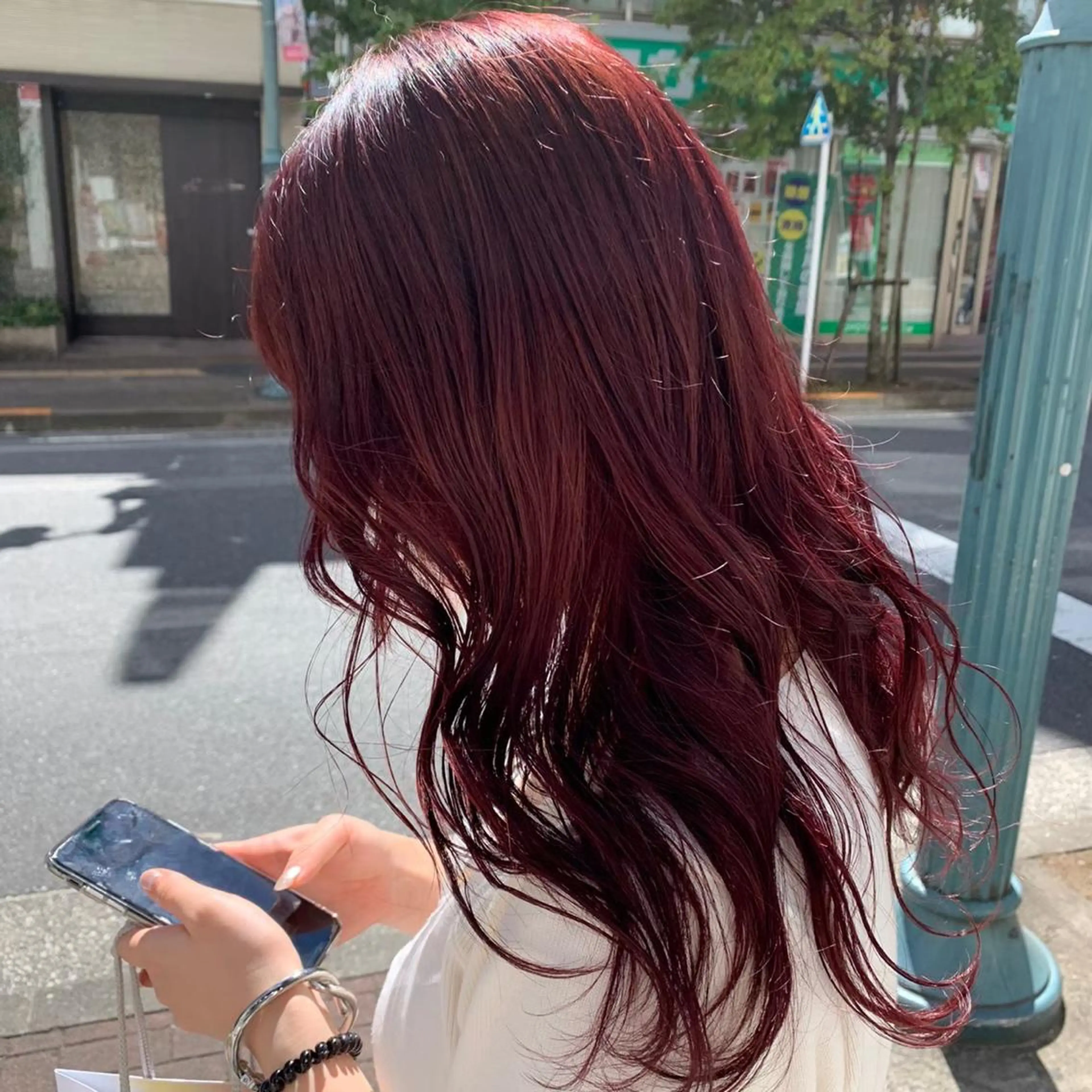 ロング カラー ハイトーンカラー 学生 髪質改善 トリートメント ボブ/暖色カラー コウボヒカルのヘアスタイル