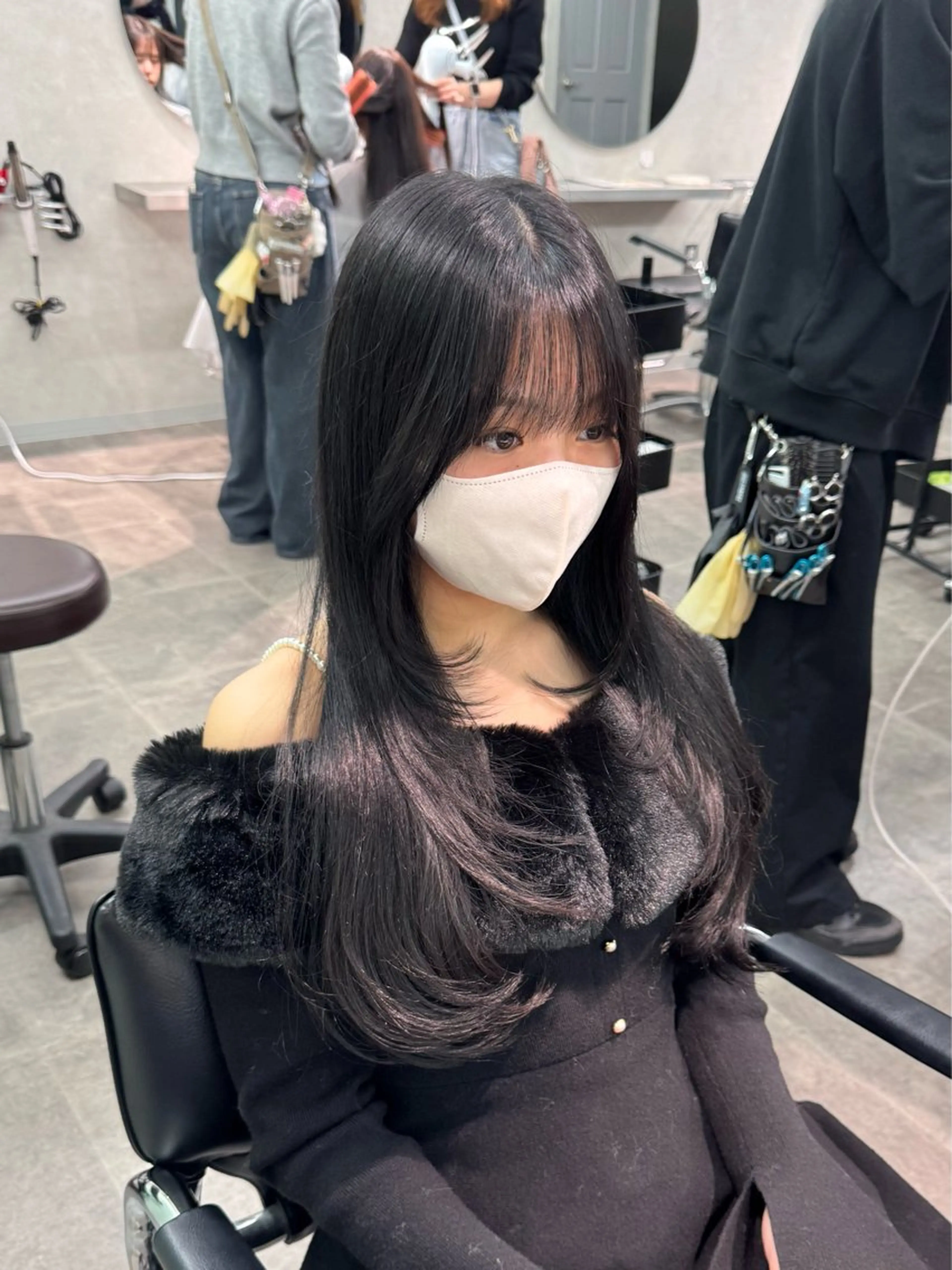 ロング レイヤーカット カット ヘアカラー 韓国特化🇰🇷千葉 /レイヤーカット竜生のヘアスタイル