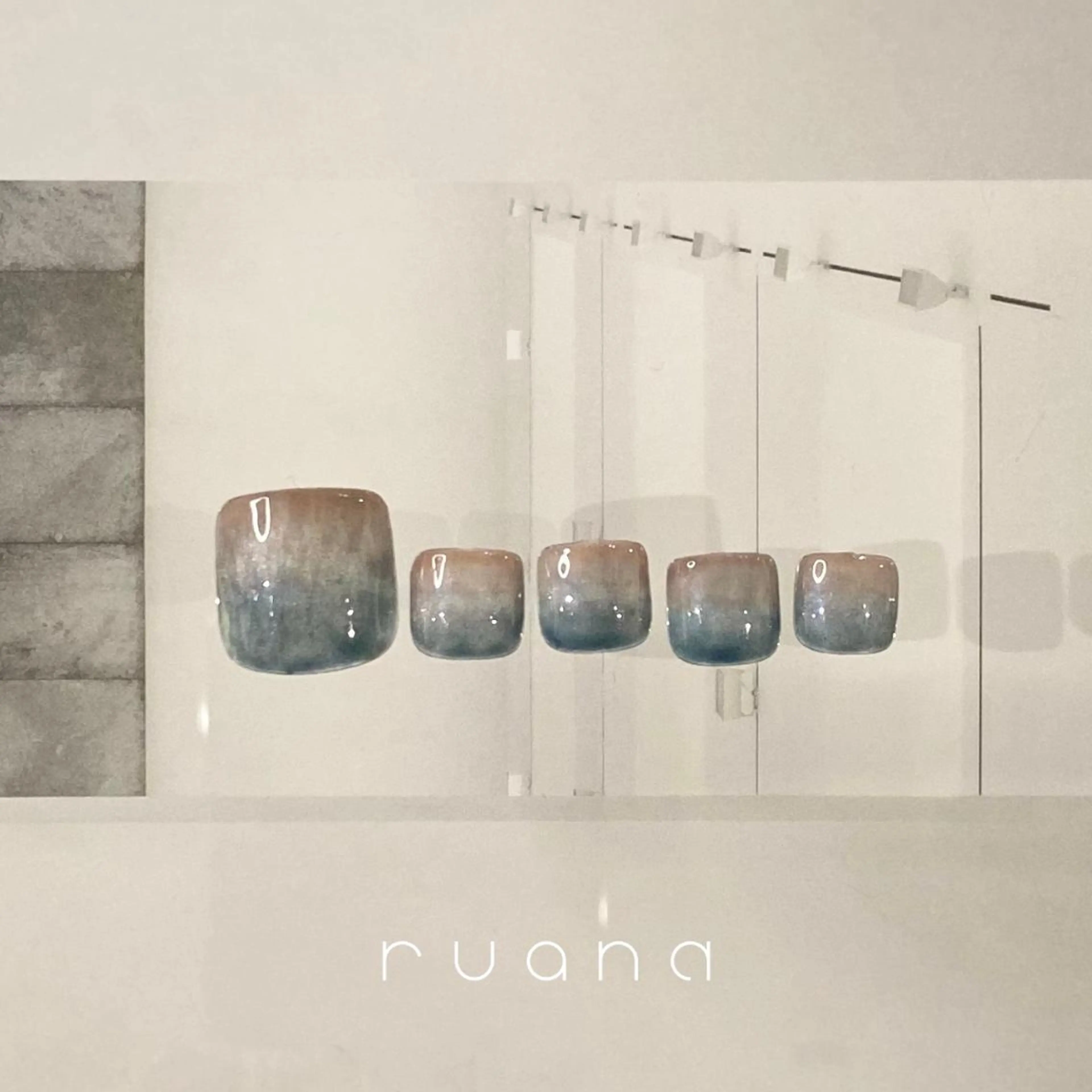 ネイル フットネイル ニュアンスネイル ニュアンスネイル🧡 rionaのネイルデザイン