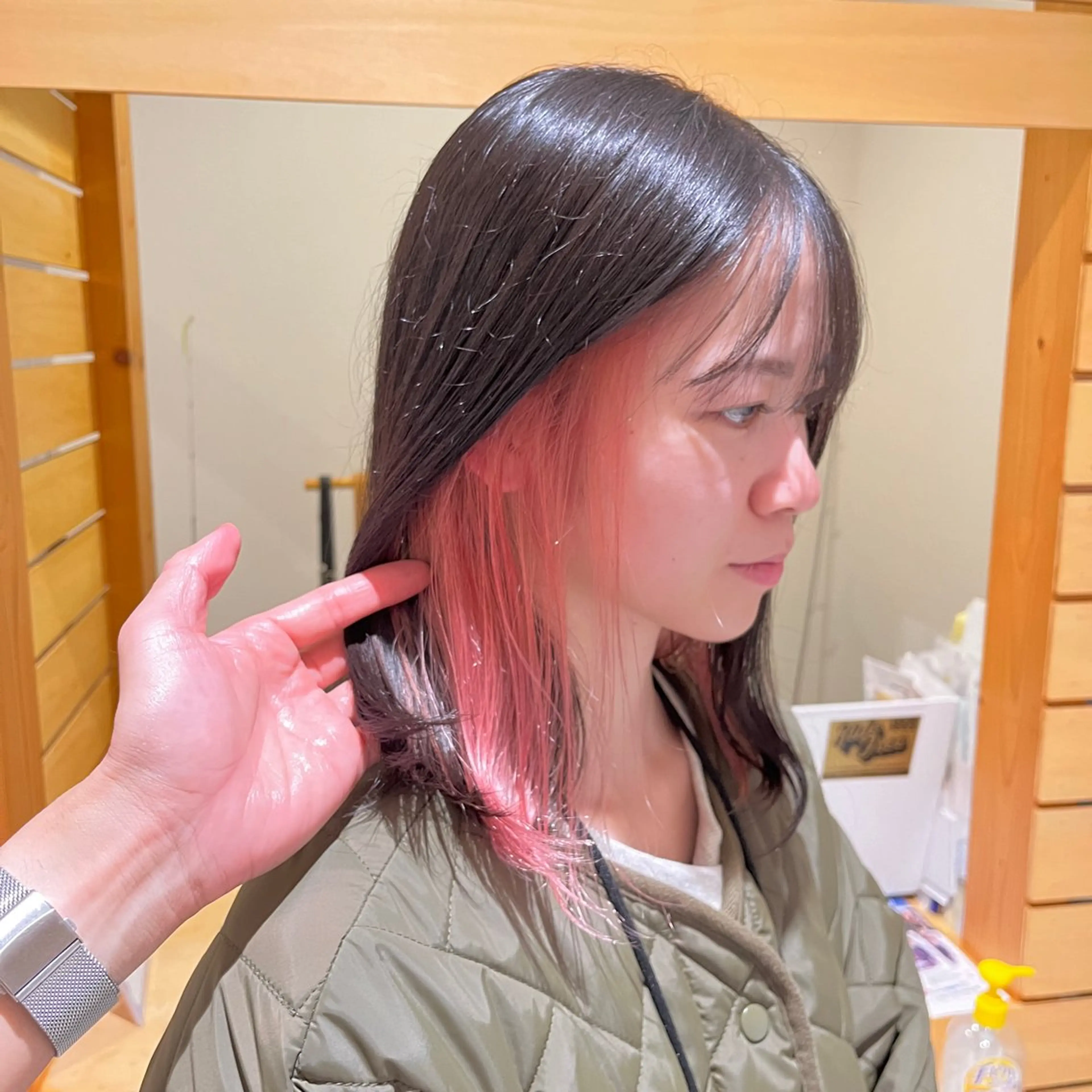 ミディアム カラー ブリーチ ヘアカラー トリートメント RUBEUS【ルベウス】所属・✨艶々カラー🎨 杉本賢人のヘアスタイル