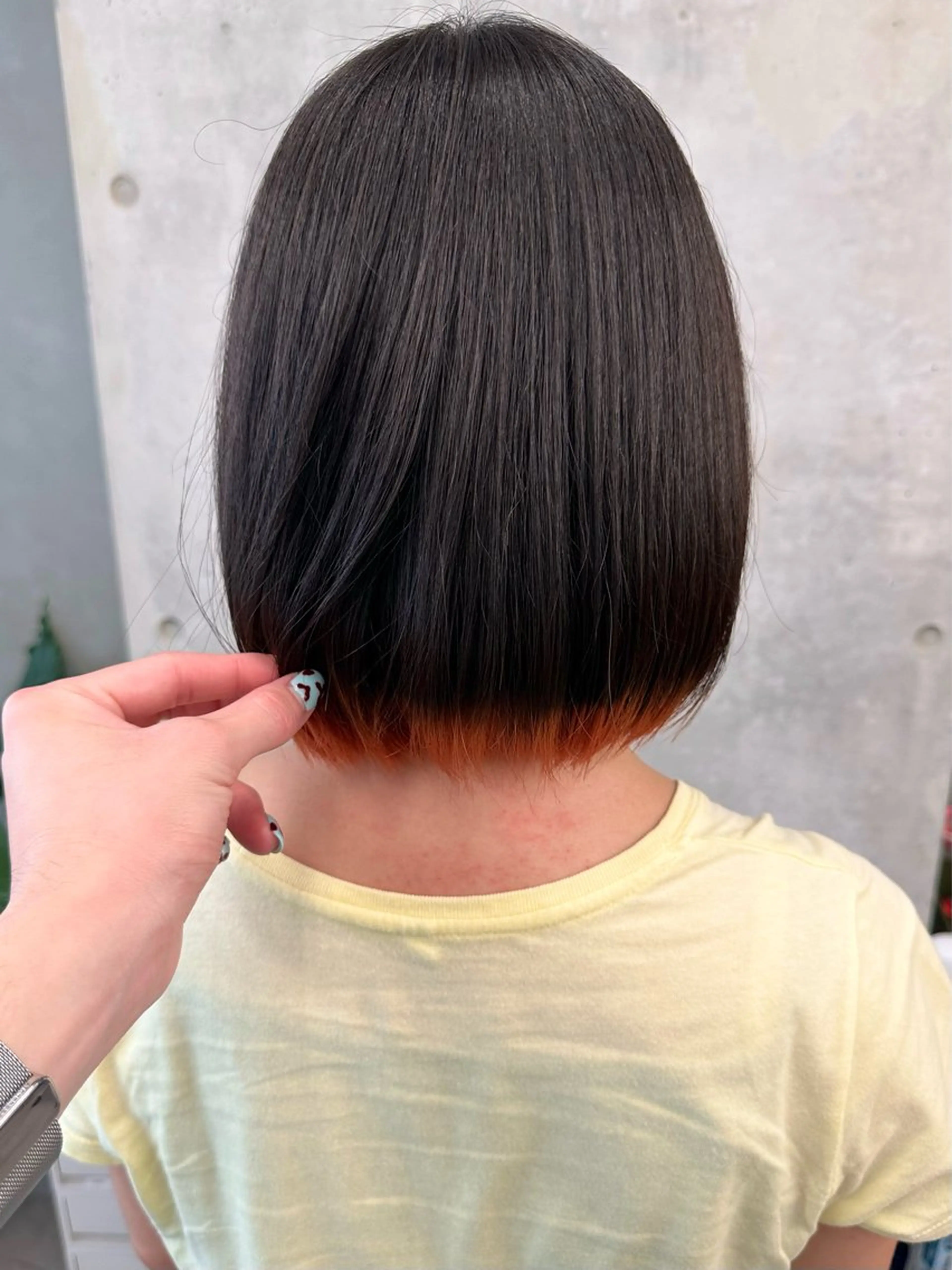 ミディアム カラー カット ヘッドスパ 小顔ボブ/お悩み解決 /ボブパーマ/とういのヘアスタイル