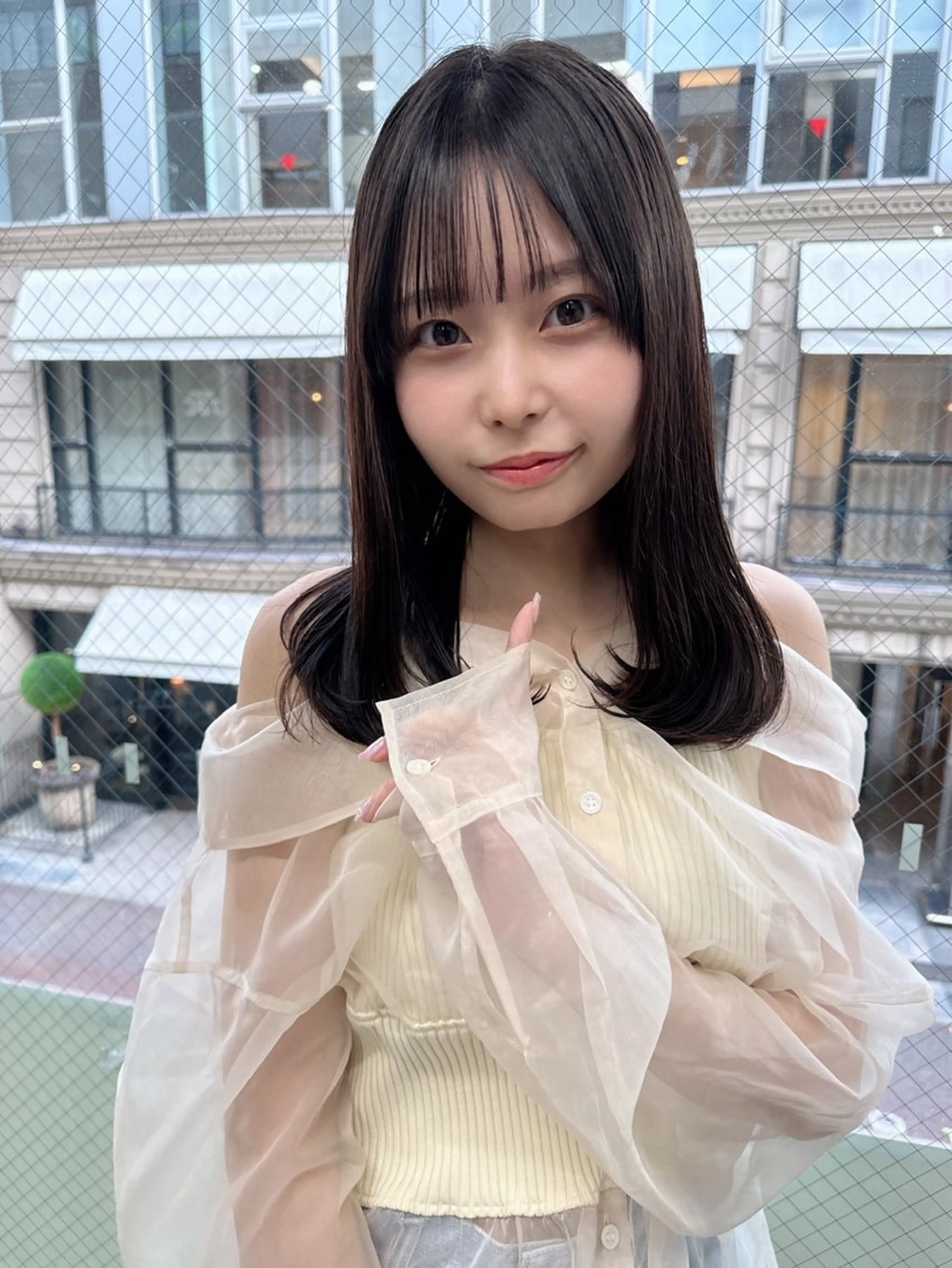 セミロング カラー カット ヘアカラー 縮毛矯正 トリートメント 髪質改善will hairdesignのヘアスタイル