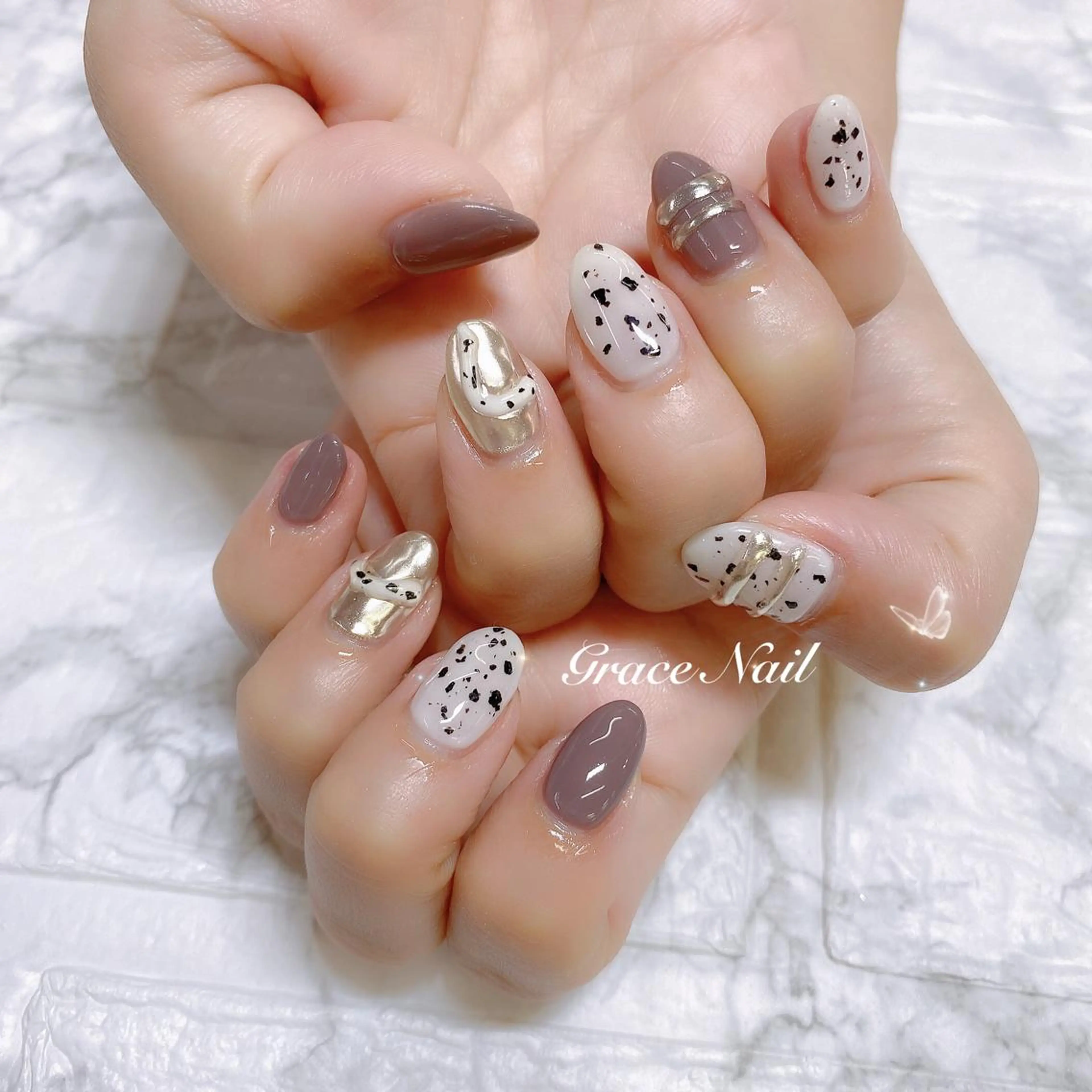 ネイル ハンドネイル ☆*｡Grace Nail｡*☆のネイルデザイン