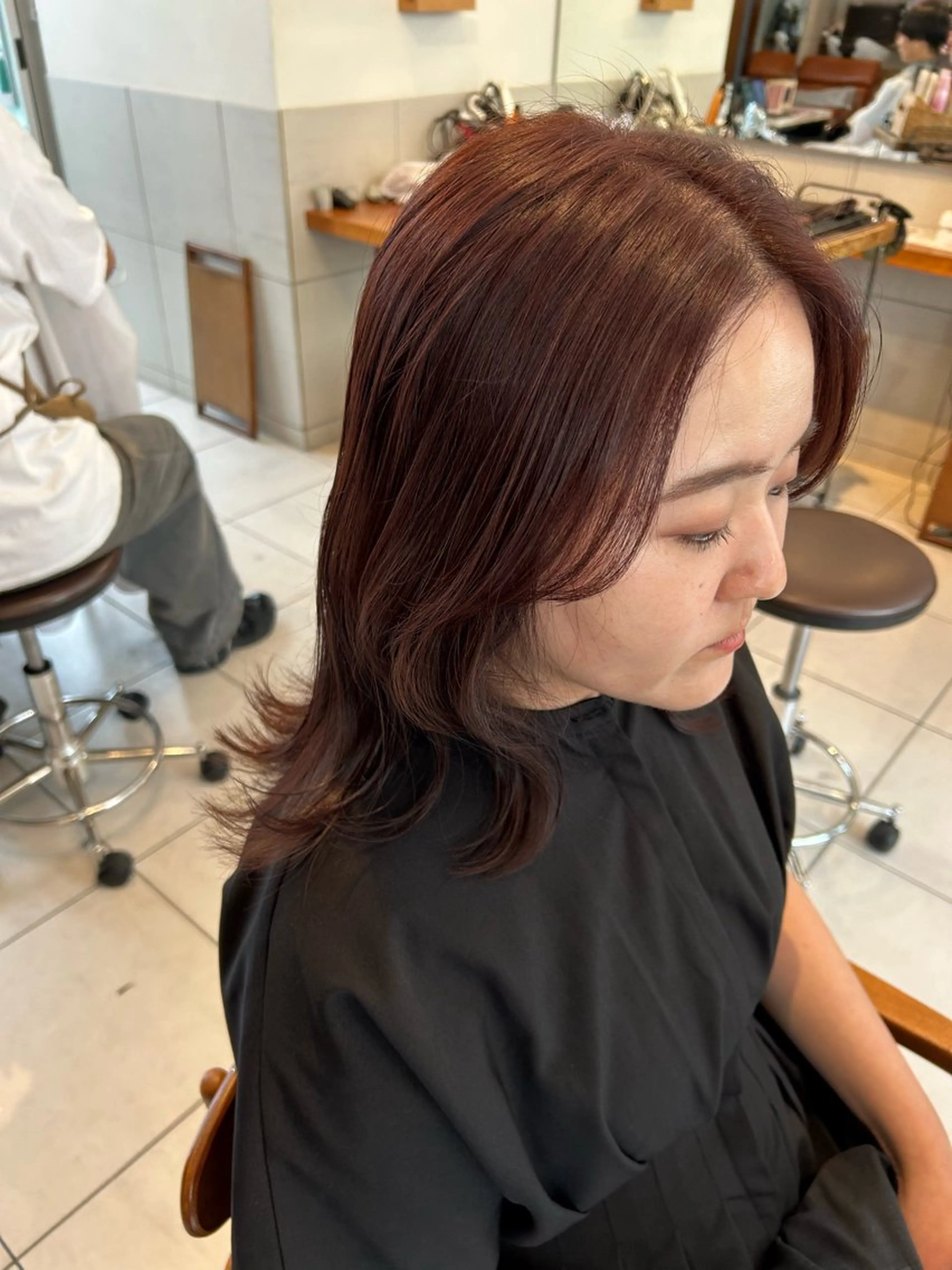セミロング カラー ブラウンカラー カット ヘアカラー トリートメント 艶カラー/耳つぼ/ 渡辺奈緒のその他イメージ