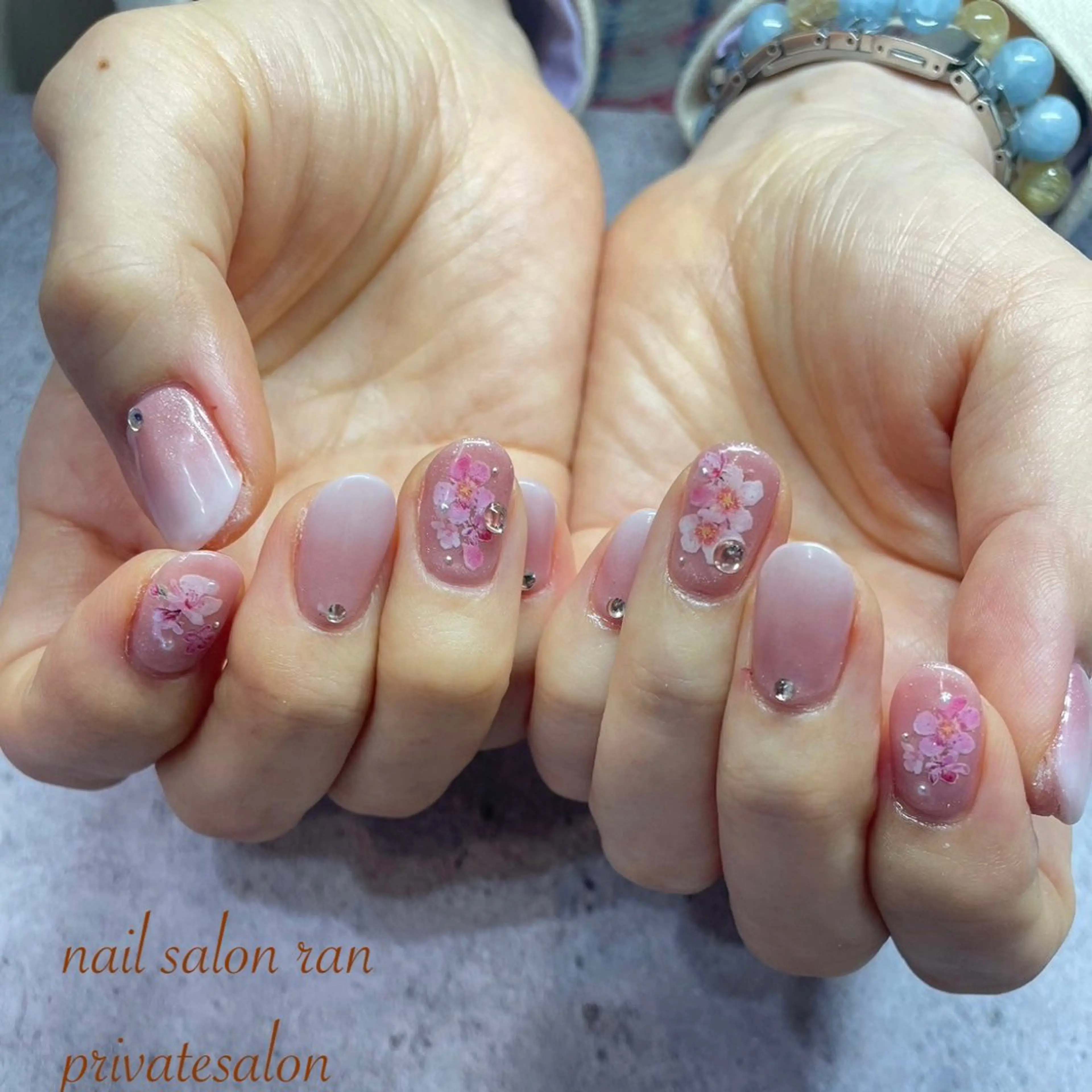 ネイル 桜ネイル 春ネイル nailsalon ranのネイルデザイン