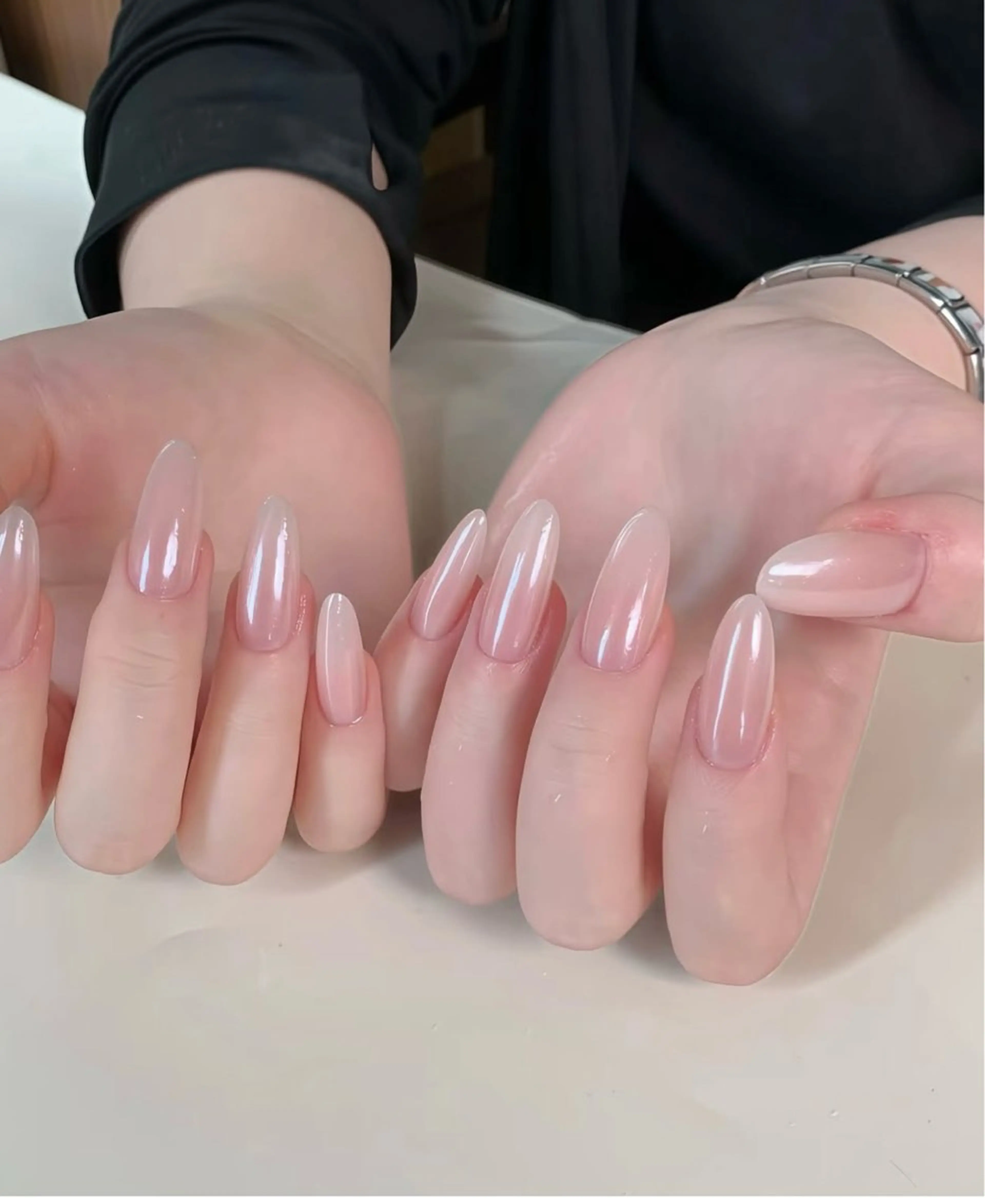 ネイル 韓国ネイル 持ち込み ニュアンスネイル ネイルチップ ハンドネイル TABI ANA.CHUOのネイルデザイン