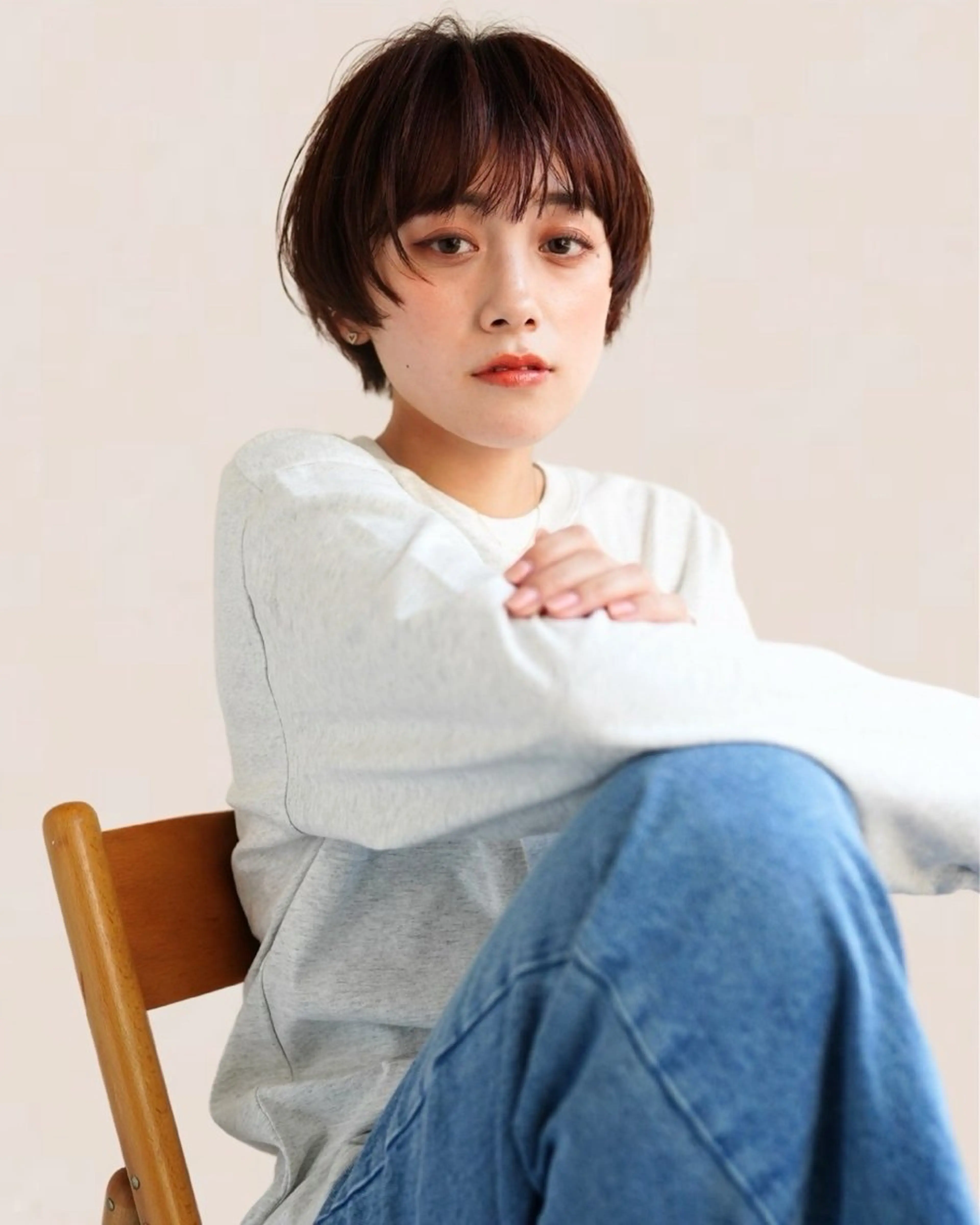 ショート カラー 銀座⚜️【脱白髪染め 美髪矯正】トグチのヘアスタイル