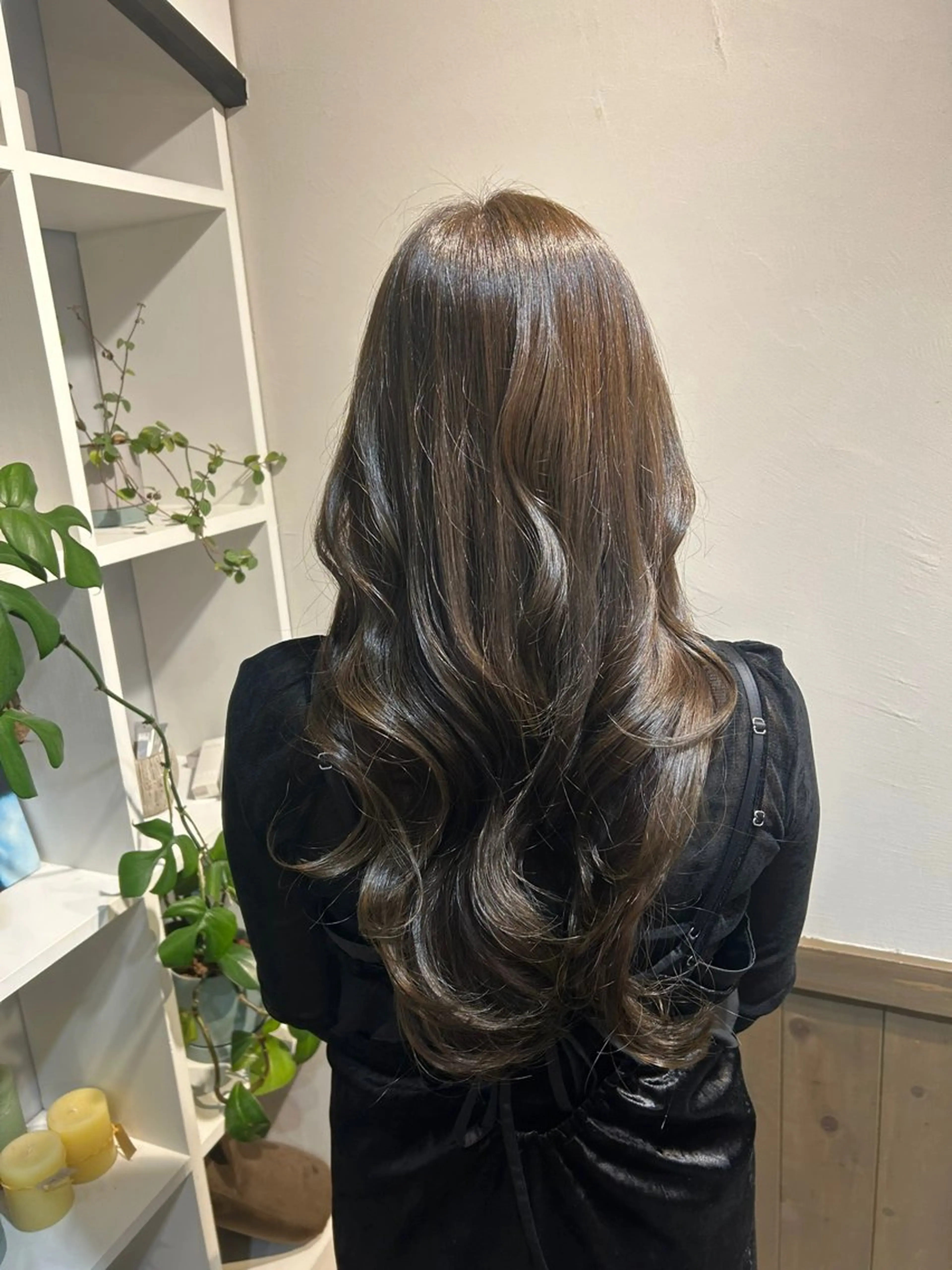 ロング カラー アディクシーカラー カット ヘアカラー ヘアセット アレンジ/新宿 透明感カラー/ヤノのヘアスタイル