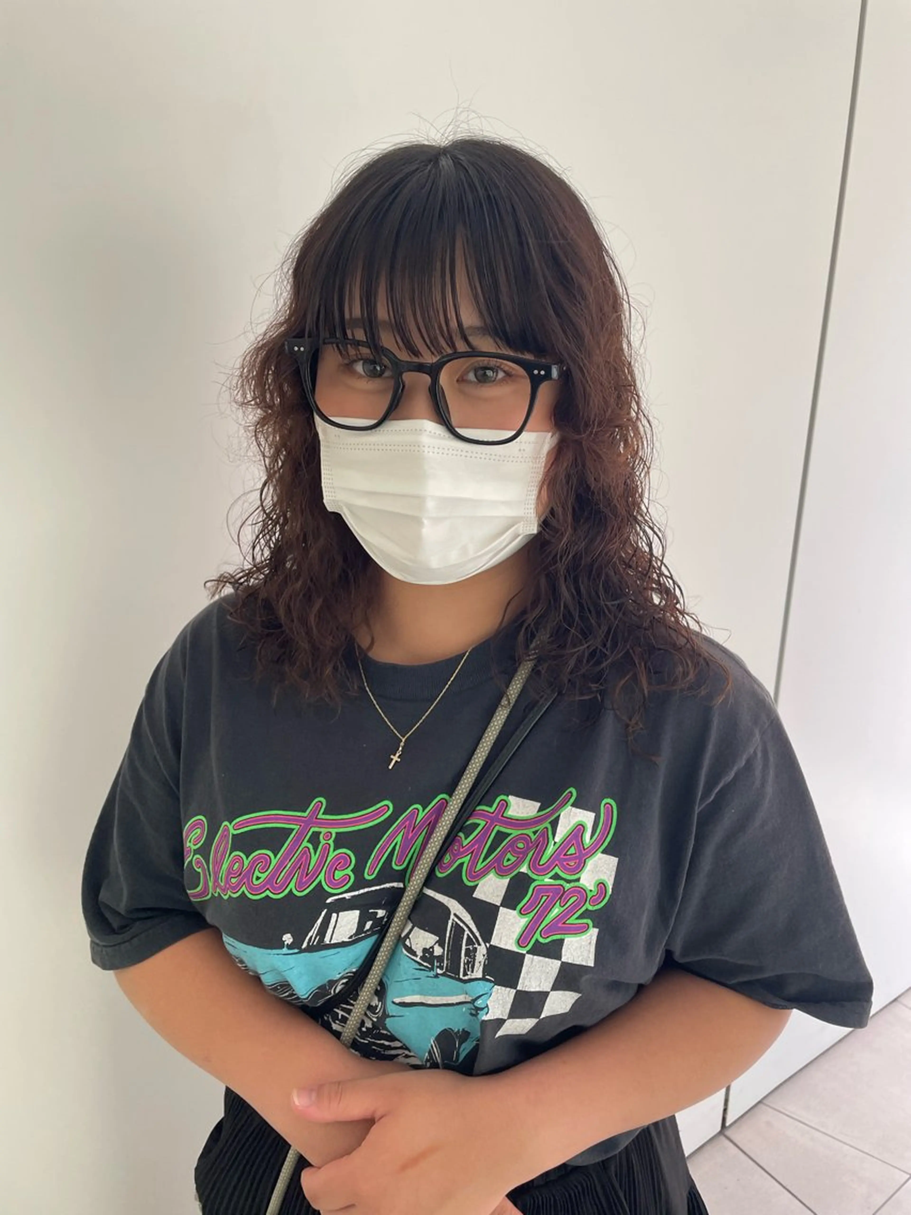 セミロング パーマ レイヤー×顔周 り×髪質改善/MIUのヘアスタイル