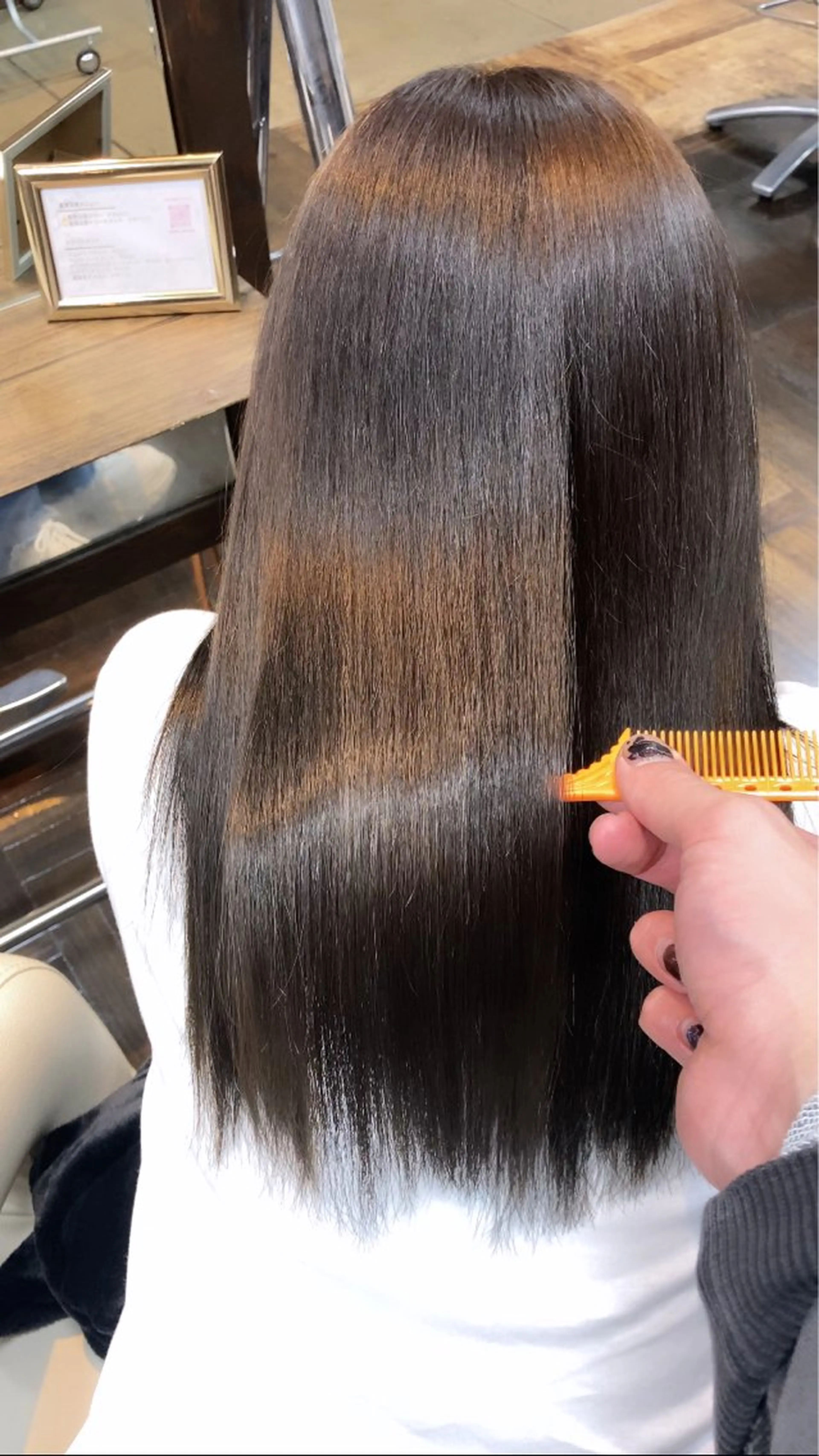 ミディアム ヘアカラー 阿倍野/髪質改善 /縮毛矯正/坪田幸広のヘアスタイル