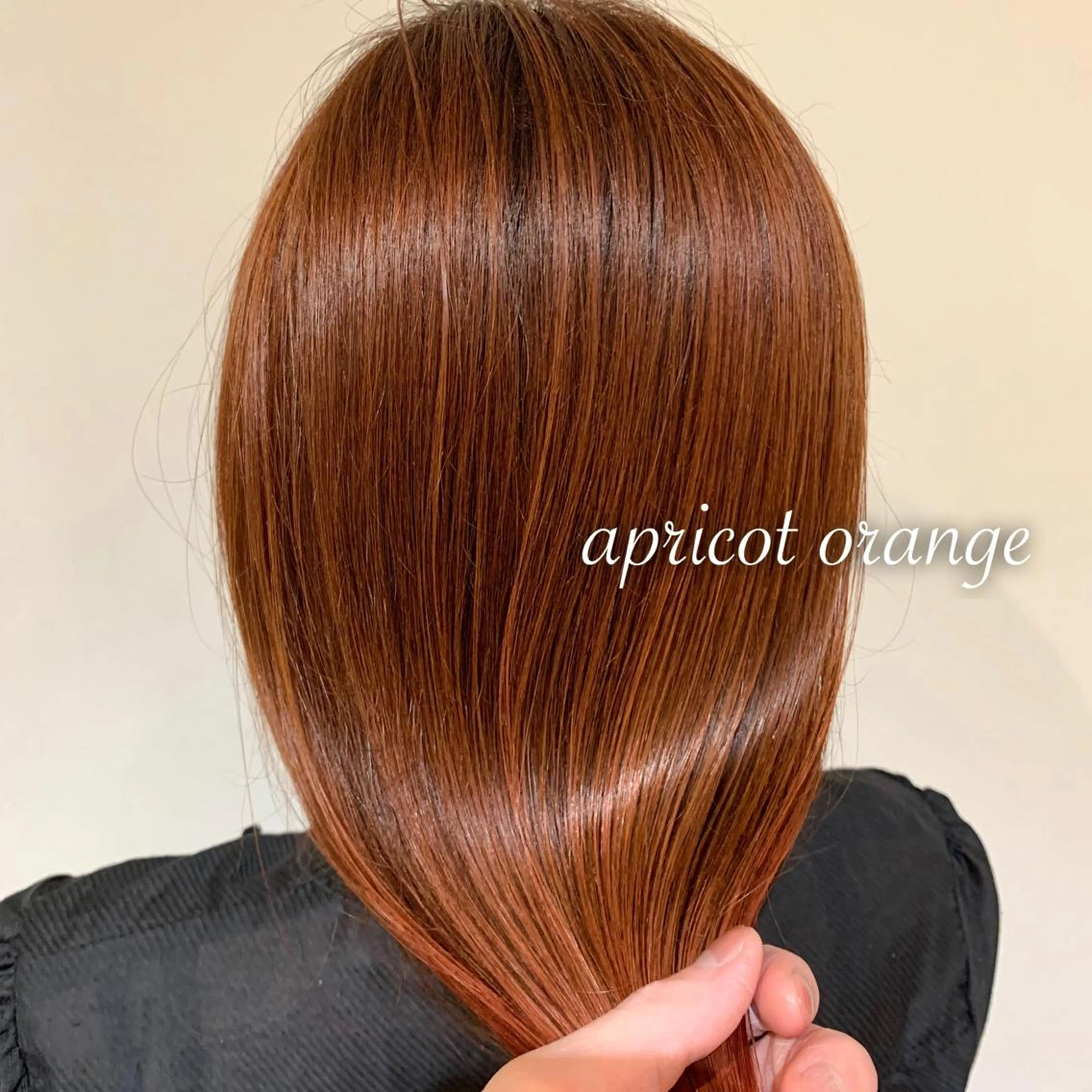 セミロング カラー オレンジ 森本 裕太 / ボブのヘアスタイル