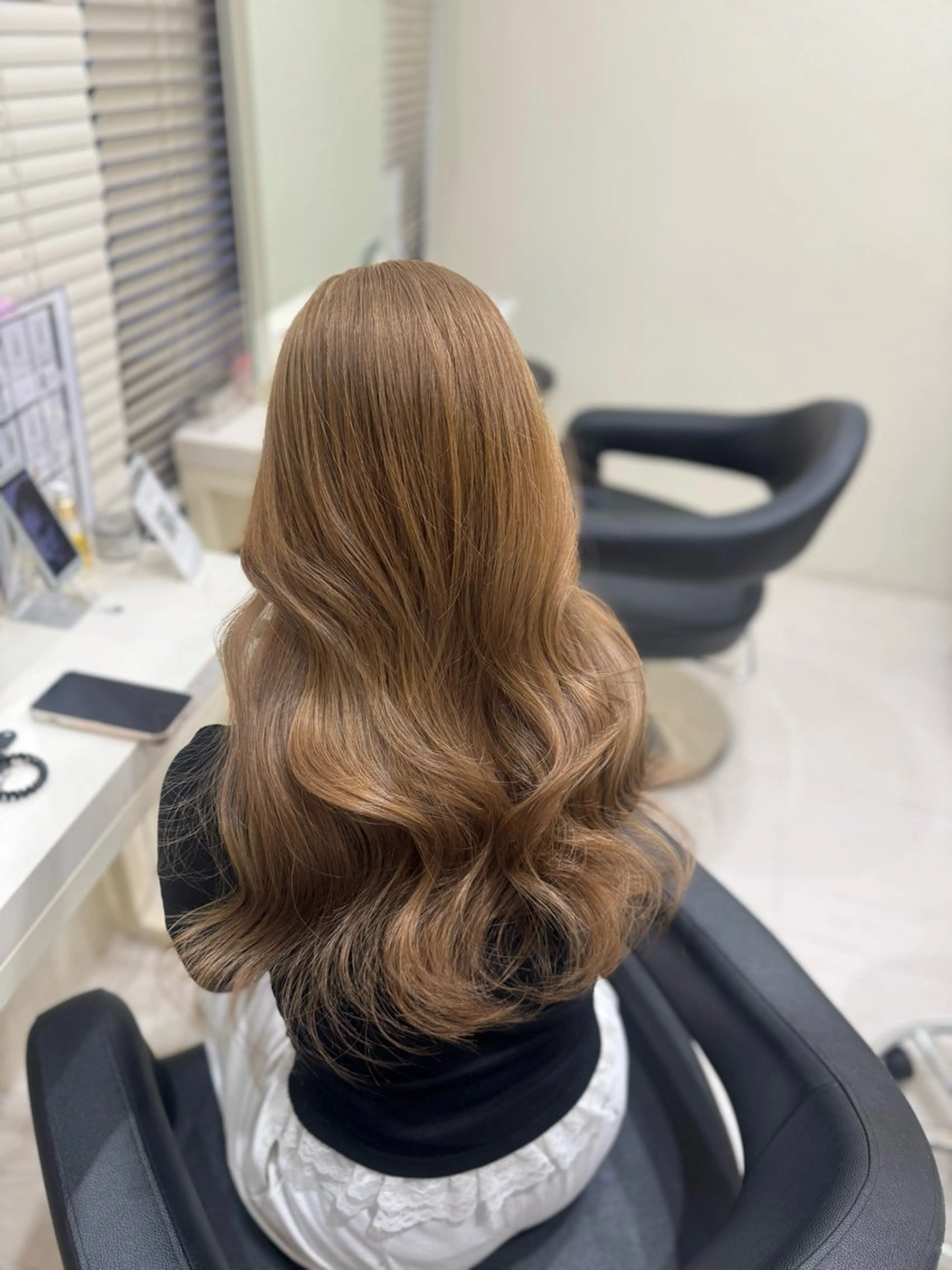 ロング カラー ヘアカラー トリートメント ヘアセット 🤍韓国大人っぽ ベージュMAI🤍のヘアスタイル