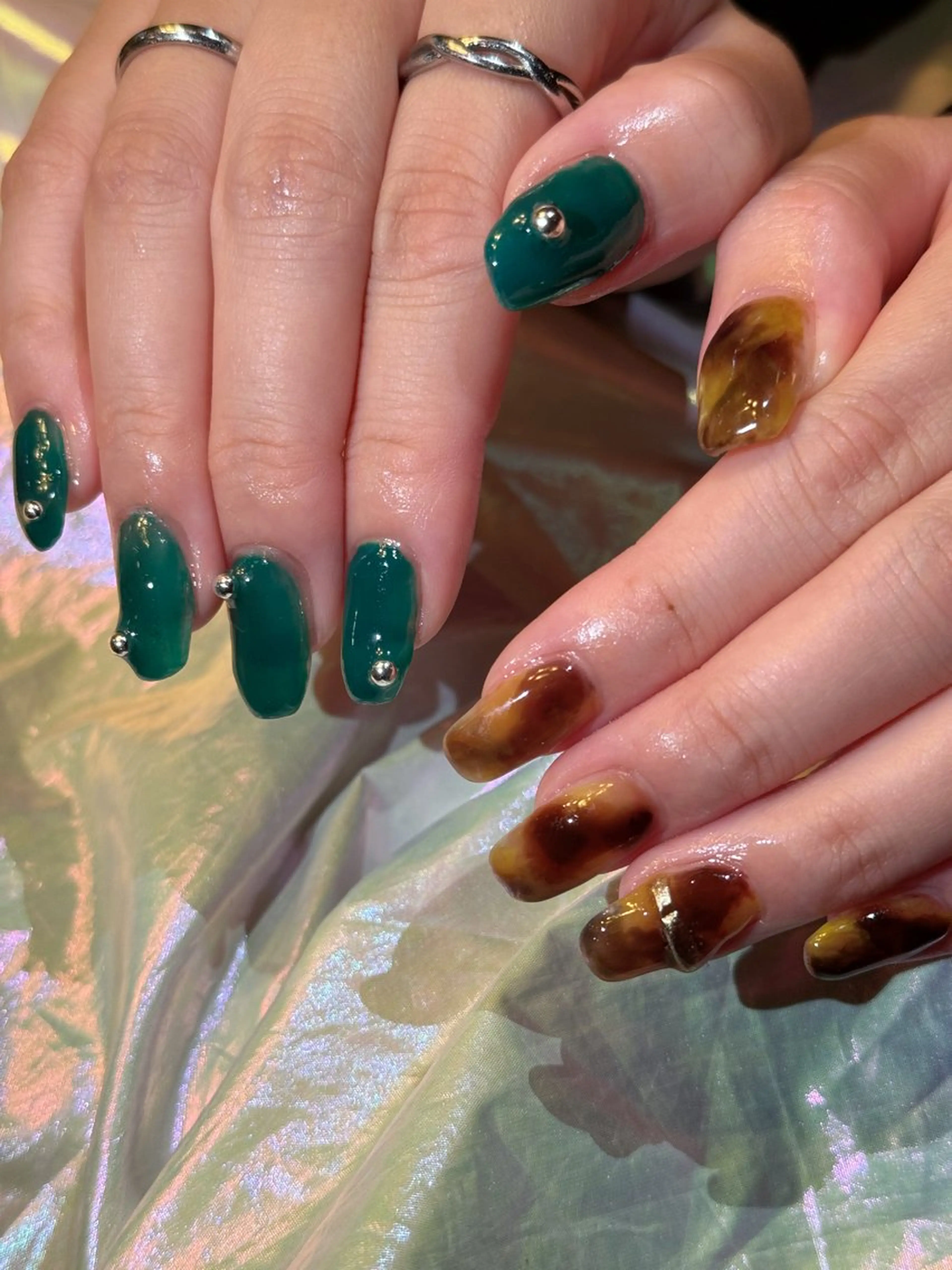 ネイル 持ち込み Agate miku🎀‧₊のネイルデザイン