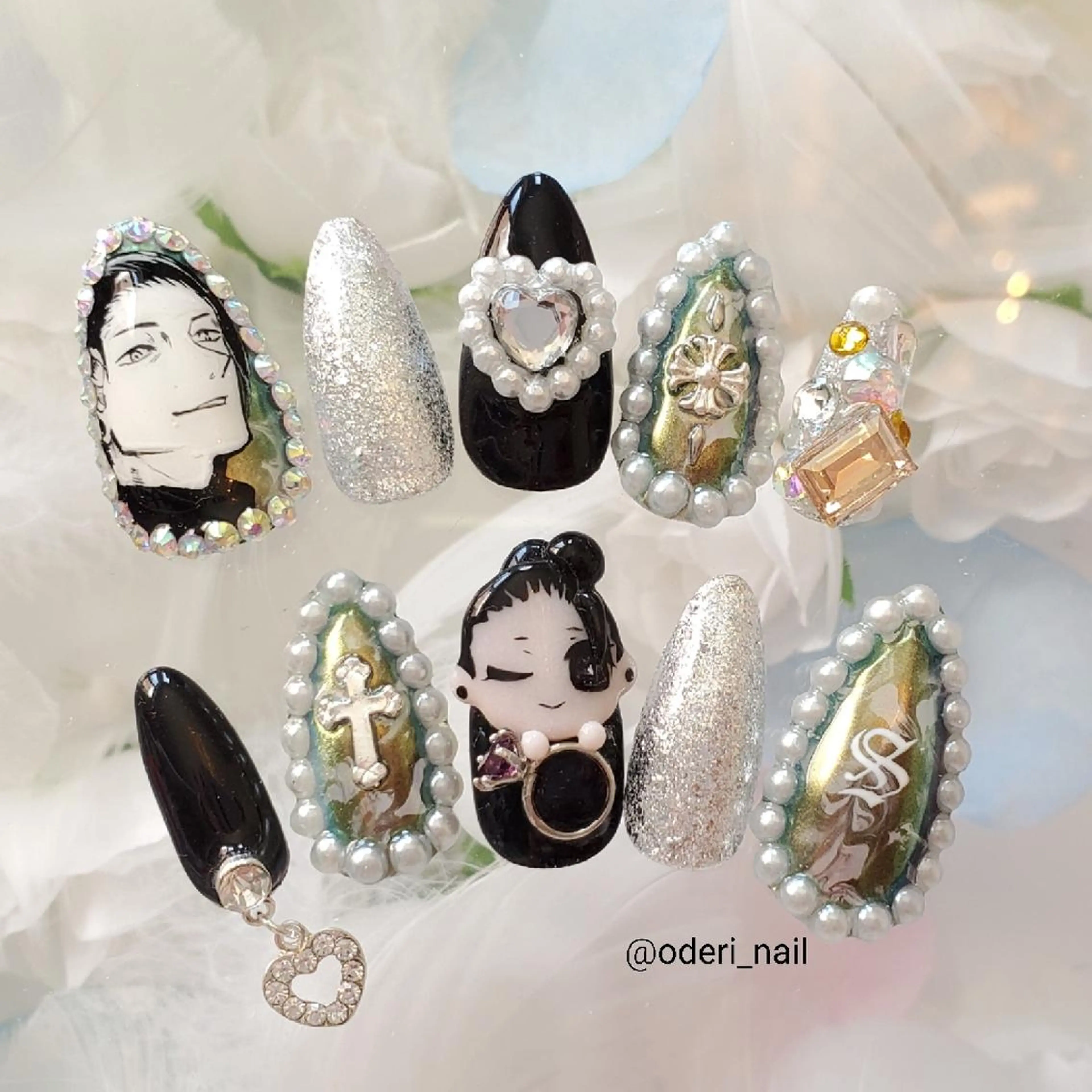 ネイル アートネイル ジェルネイル ネイルチップ おで@ oderi_nailのネイルデザイン