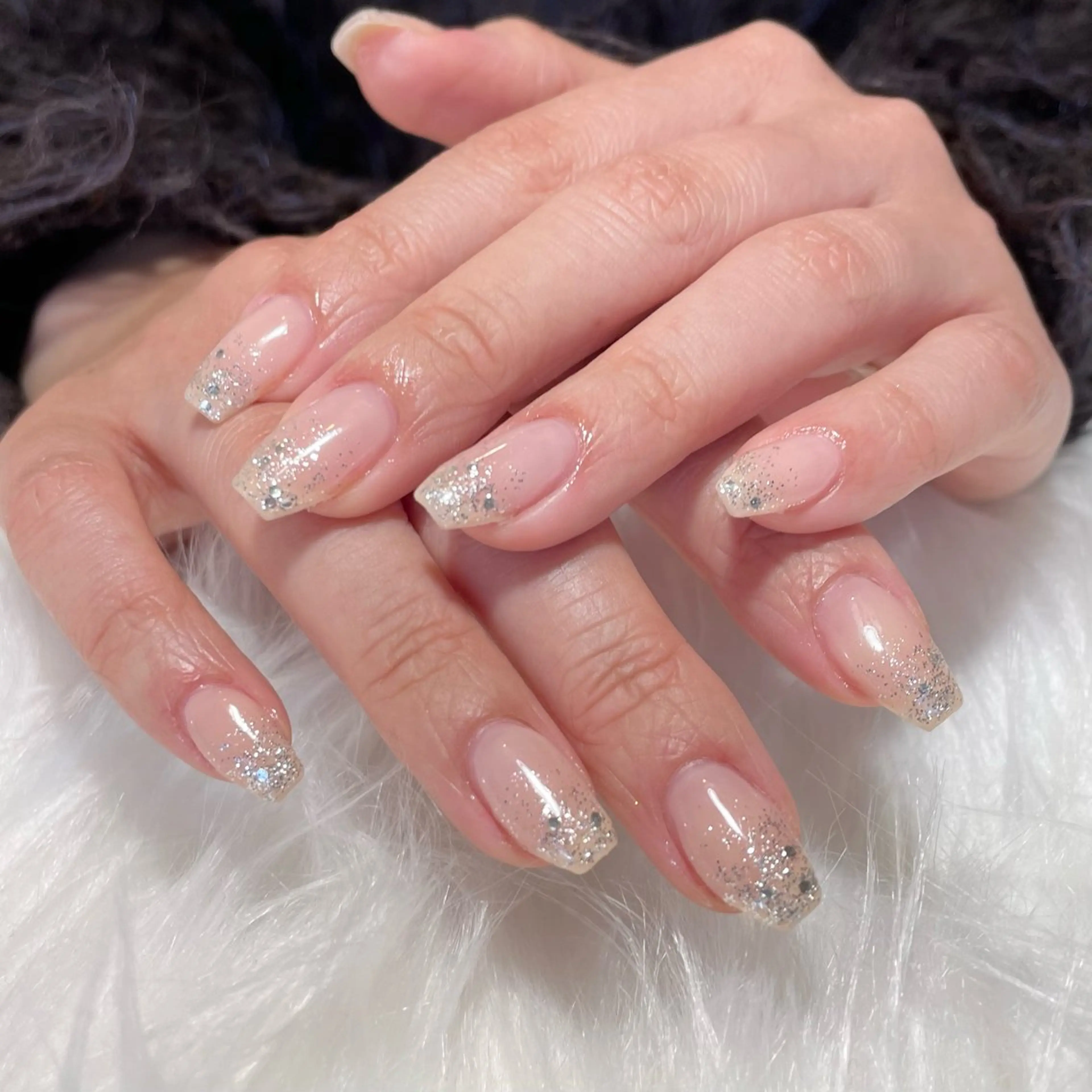 ネイル ラメ(グリッター) neige Kouzukiのネイルデザイン