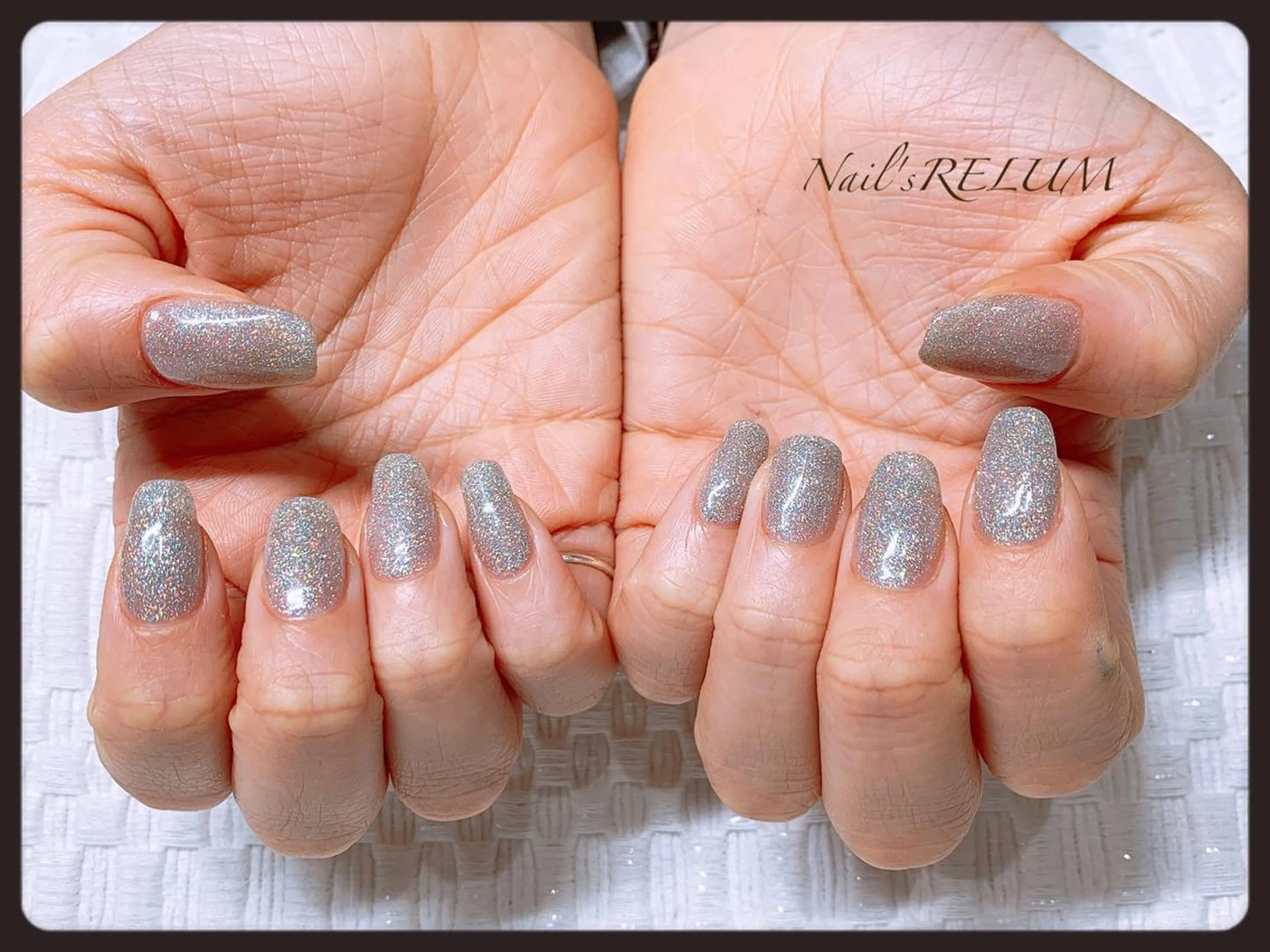 ネイル ラメ(グリッター) ハンドネイル THECOLORS所属・近貞 莉奈のネイルデザイン